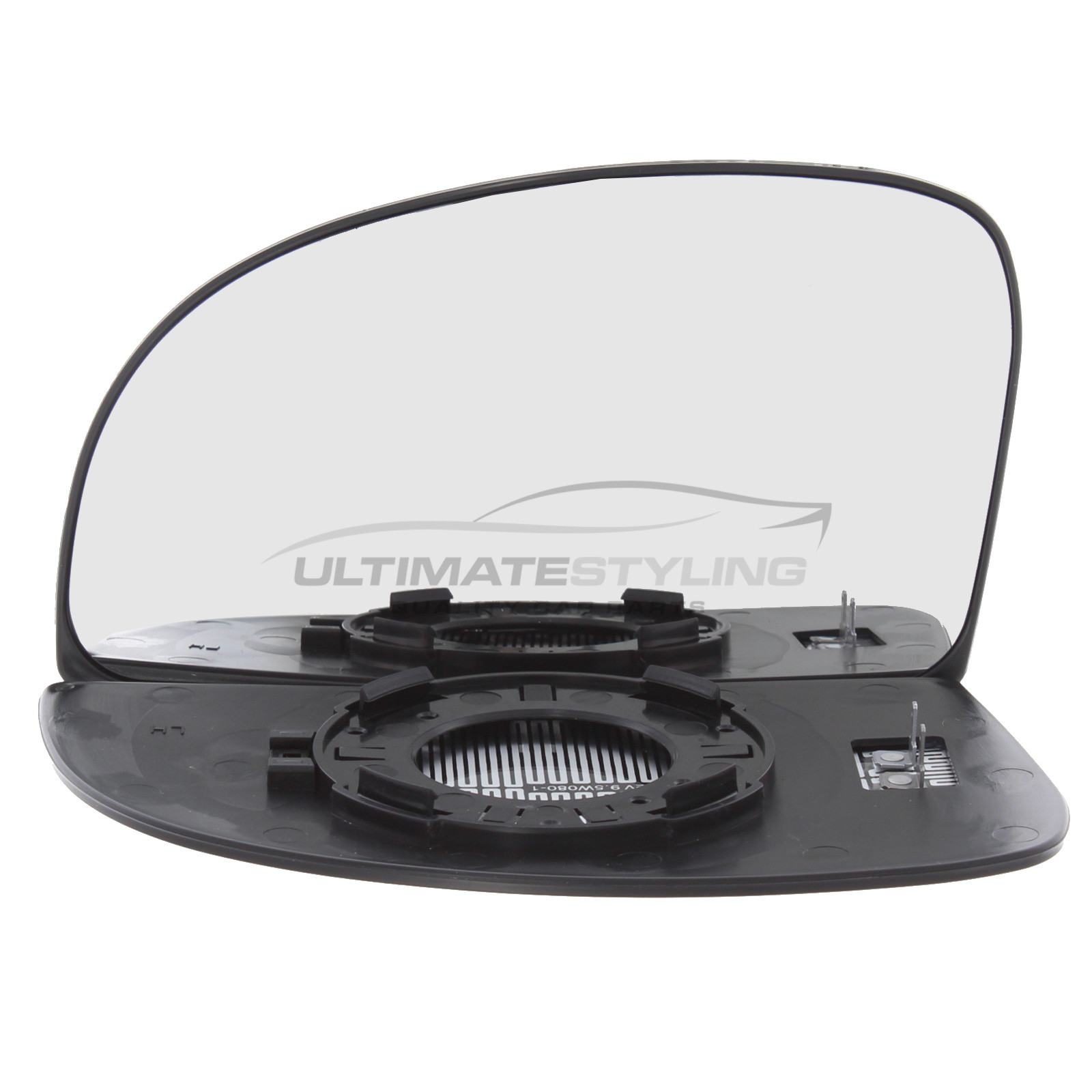 Hyundai Getz 2002-2009 Heated Wing Mirror Glass with Chrome Convex Finish Passenger Side (LH)