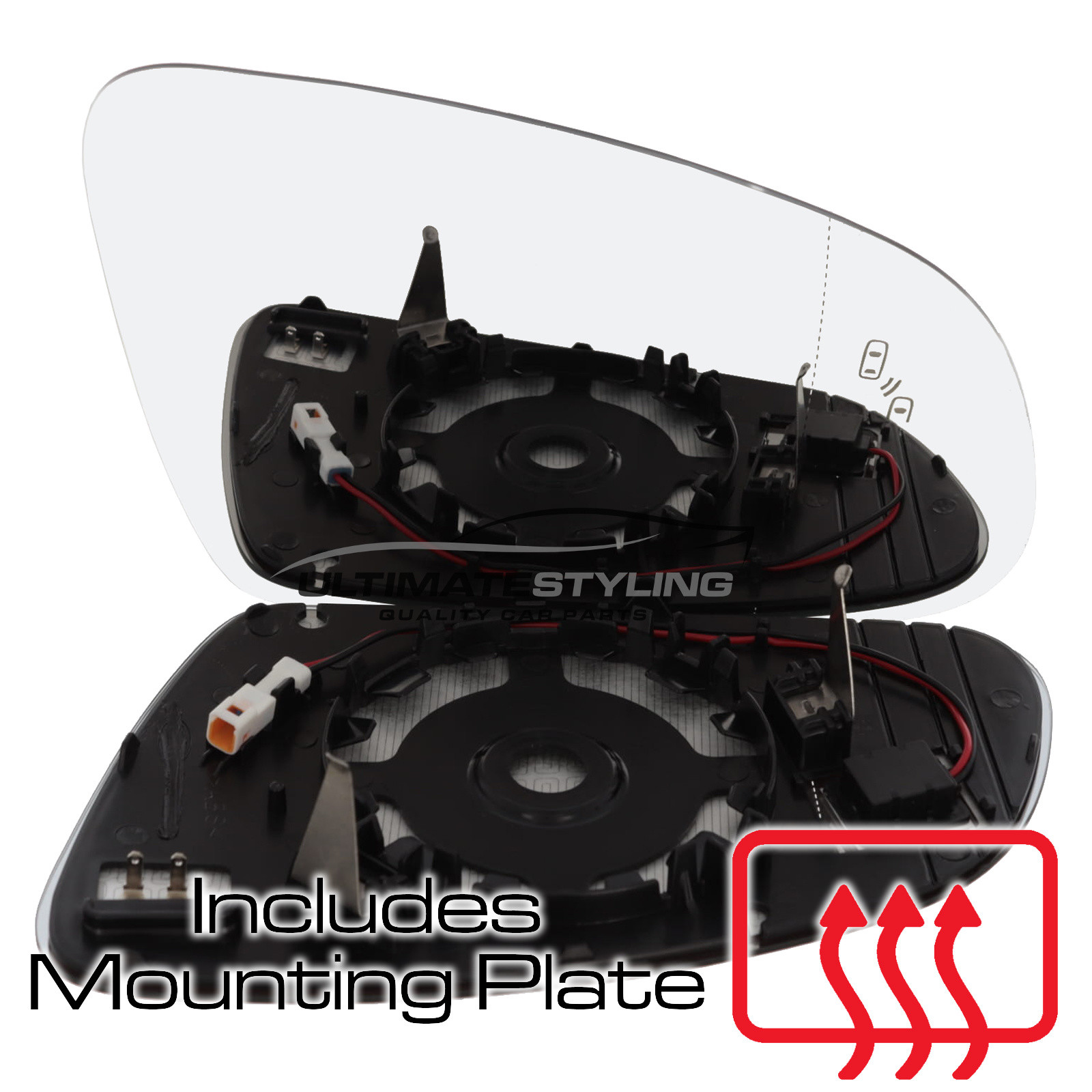 Wing Mirror Glass for Hyundai Kona