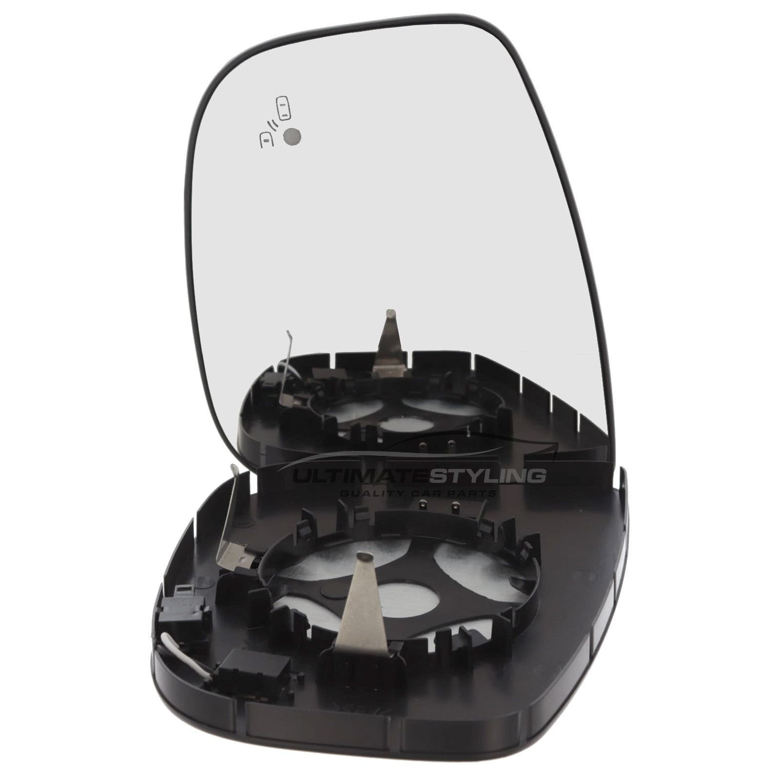 Citroen Berlingo Mk3 K9 2018->, Fiat Doblo 510/511 2022->, Peugeot Partner Mk3 K9 / Rifter 2018->, Toyota Proace City 2020->, Vauxhall Combo 2018-> Wing Mirror Glass - Heated - Convex - Blind Spot Indicator Detection Light - Passengers Side