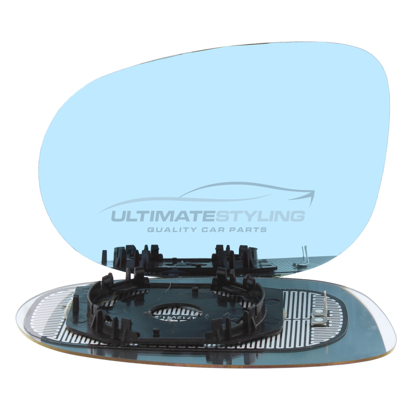 Fiat Bravo 2007-2014, Fiat Croma 2005-2007 Heated Wing Mirror Glass with Blue TInted Convex Finish Passenger Side (LH)