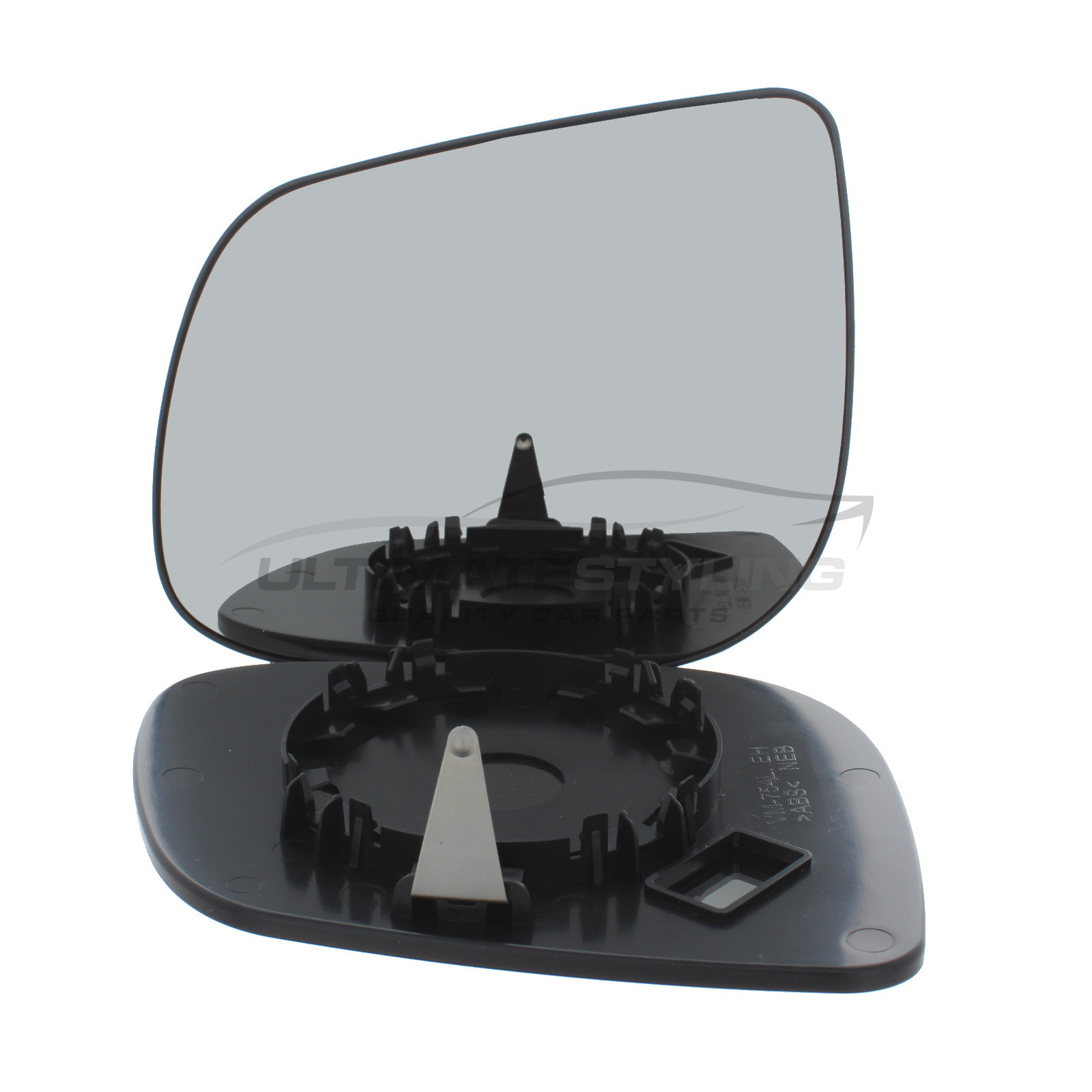 Kia Picanto 2011-2018 Non-Heated Wing Mirror Glass with Chrome Convex Finish Passenger Side (LH)