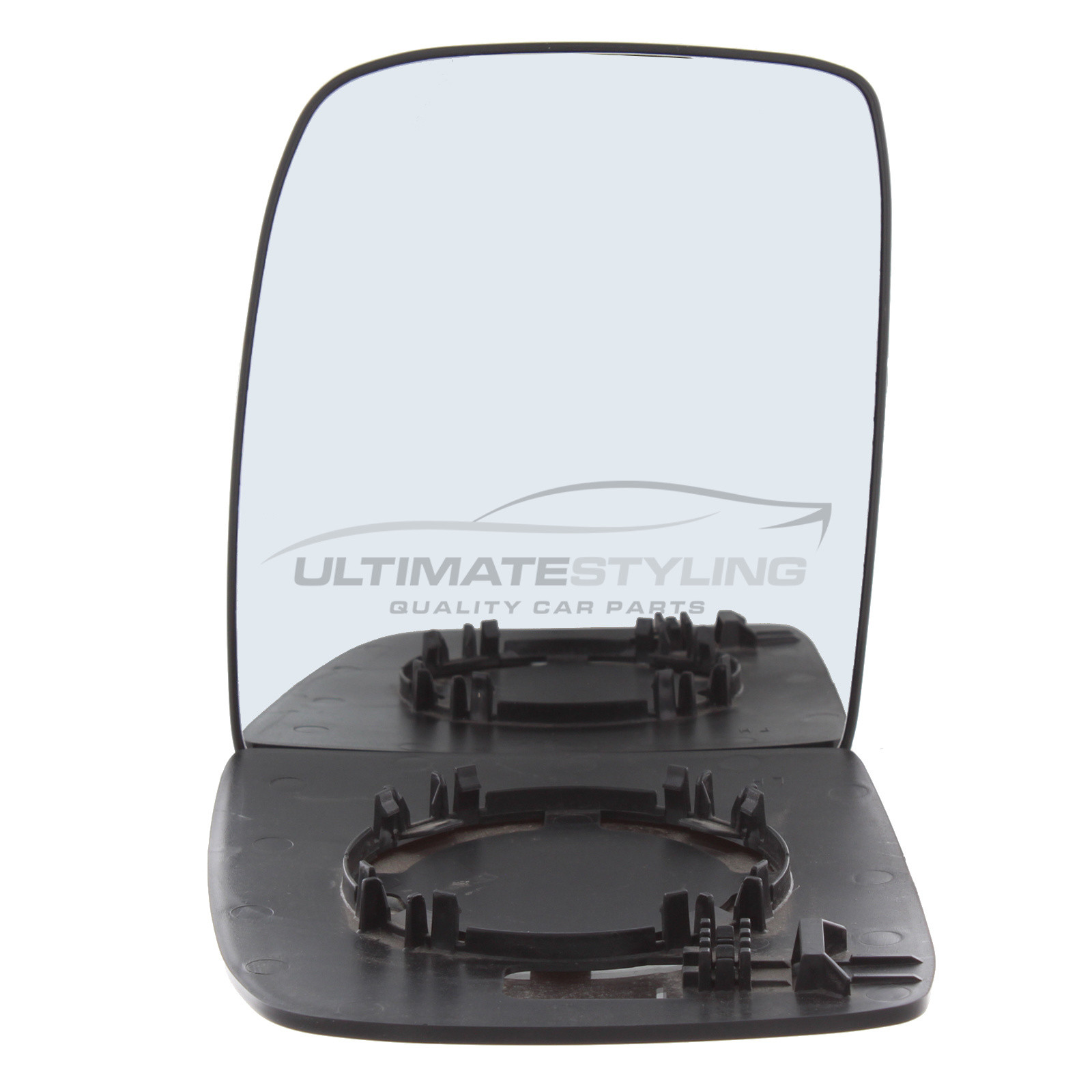 Citroen Dispatch 2007-2017, Fiat Scudo 2007-2017, Peugeot Expert 2007-2017, Toyota Proace 2013-2017 Non-Heated Upper Wing Mirror Glass with Chrome Convex Finish Passenger Side (LH)