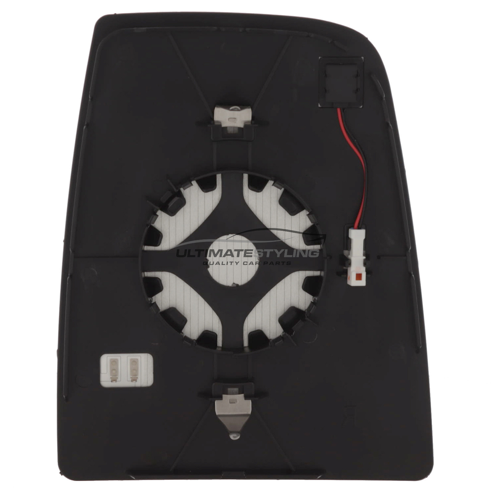 Ford Transit Mk8 V363 2019-2025 Upper Wing Mirror Glass - Convex - Heated - Blind Spot Indicator - Passengers Side Nearside Left Hand