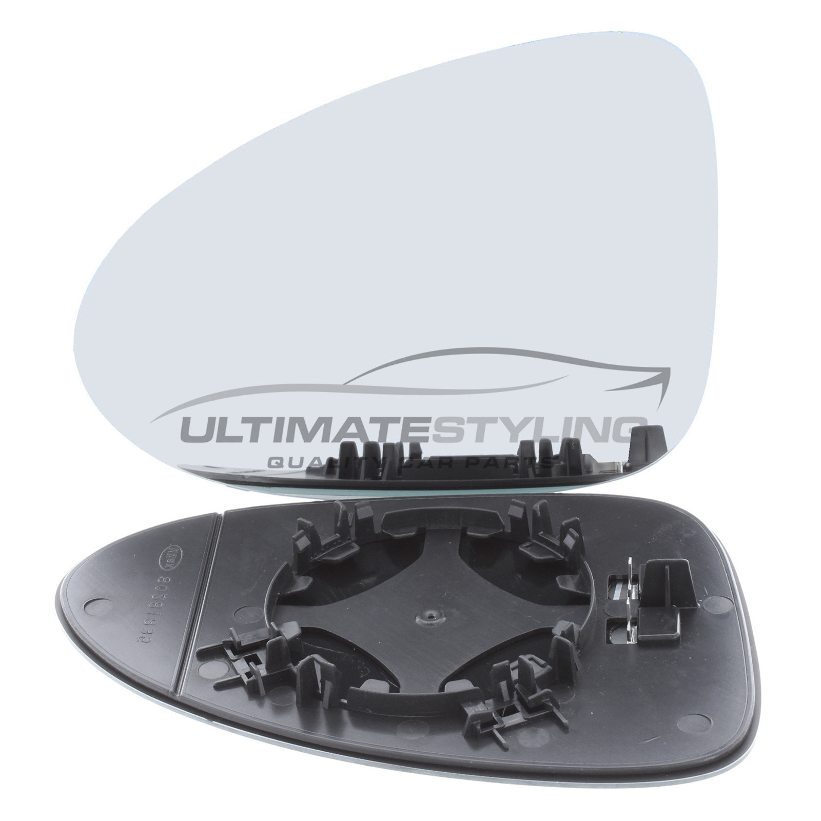 Porsche Macan 2014-2019 Heated Wing Mirror Glass with Chrome Convex Finish Passenger Side (LH)