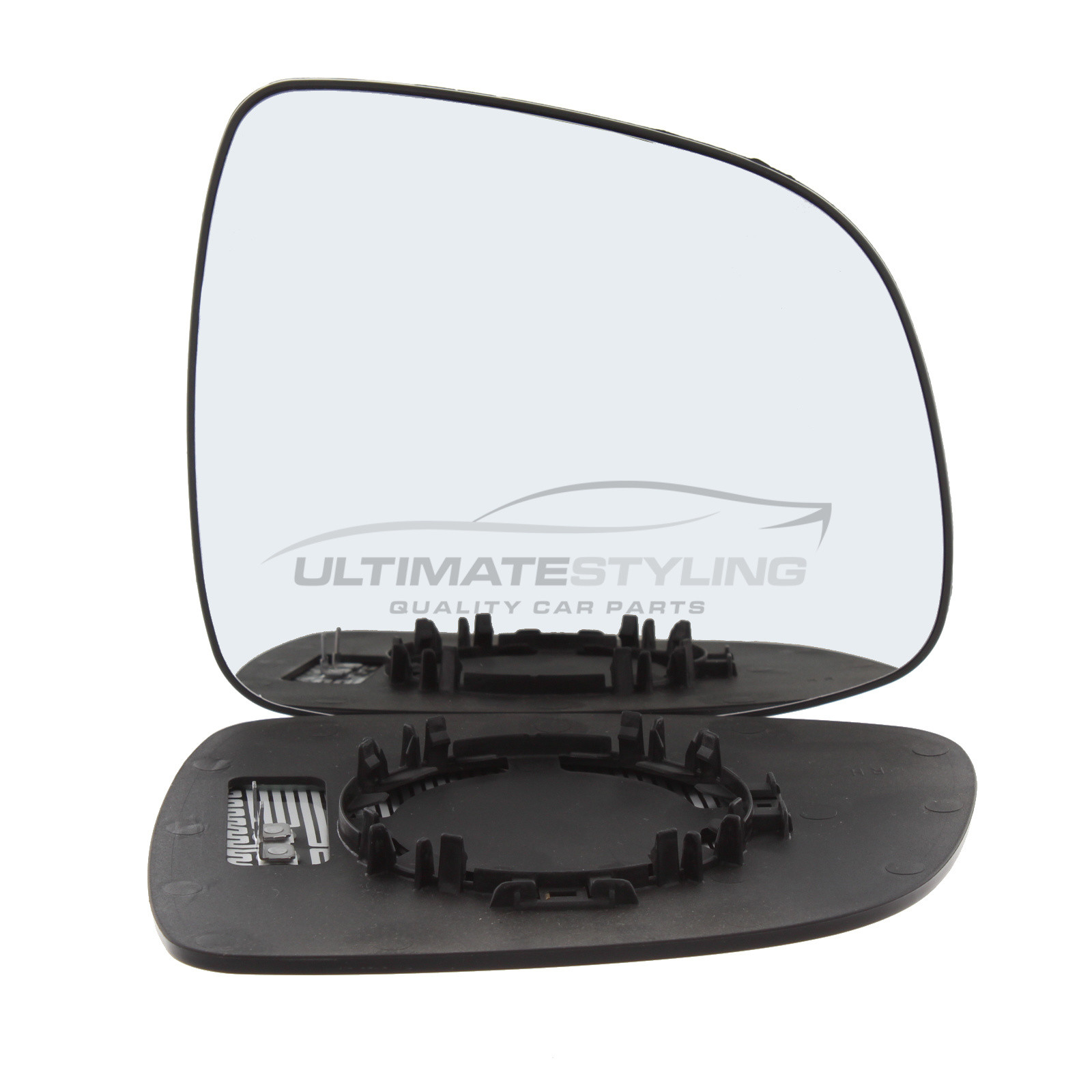 Fiat Sedici 2006-2012, Suzuki SX4 2006-2015 Heated Wing Mirror Glass with Chrome Convex Finish Drivers Side (RH)