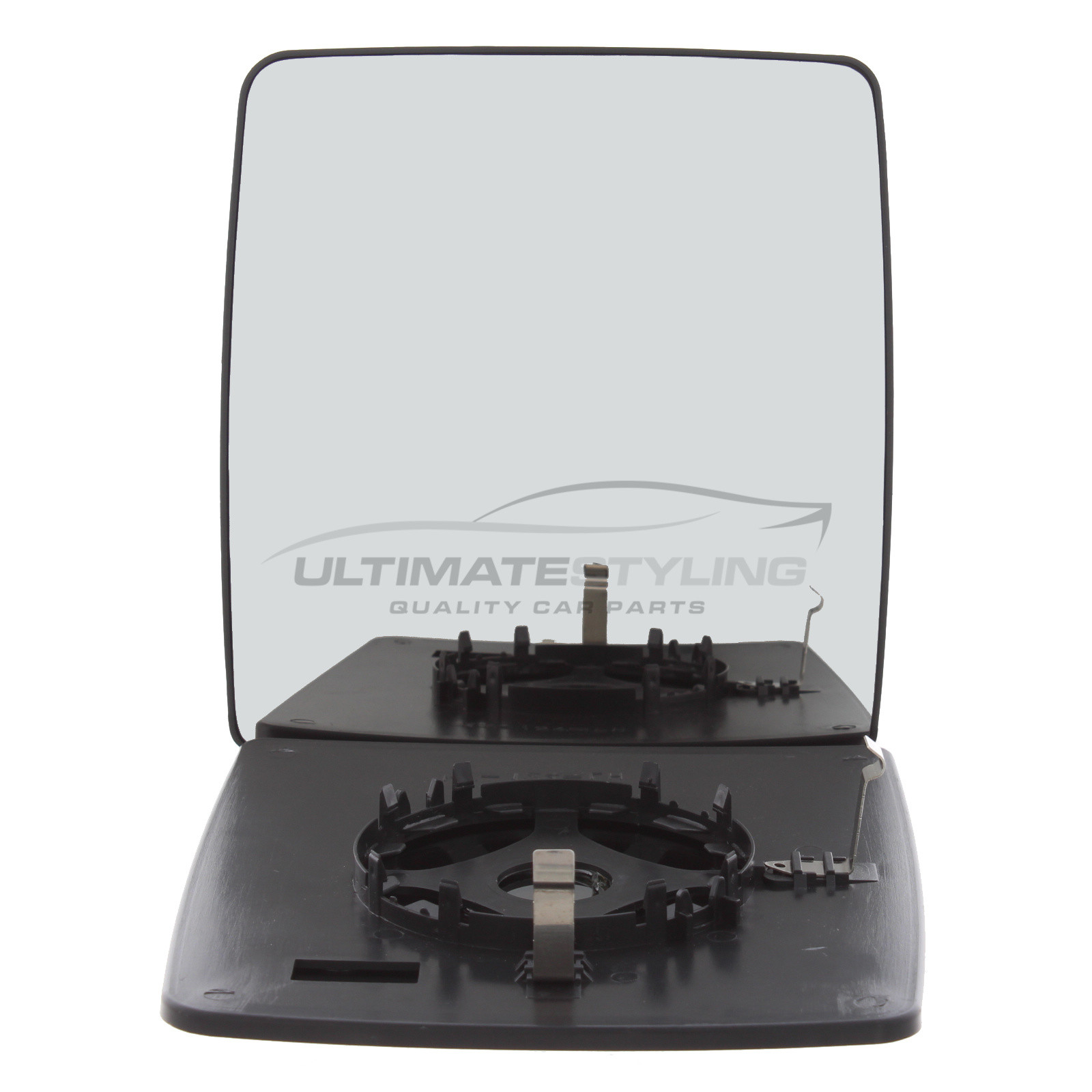 Vauxhall Combo 2001-2012 Non-Heated Wing Mirror Glass with Chrome Convex Finish Drivers Side (RH)