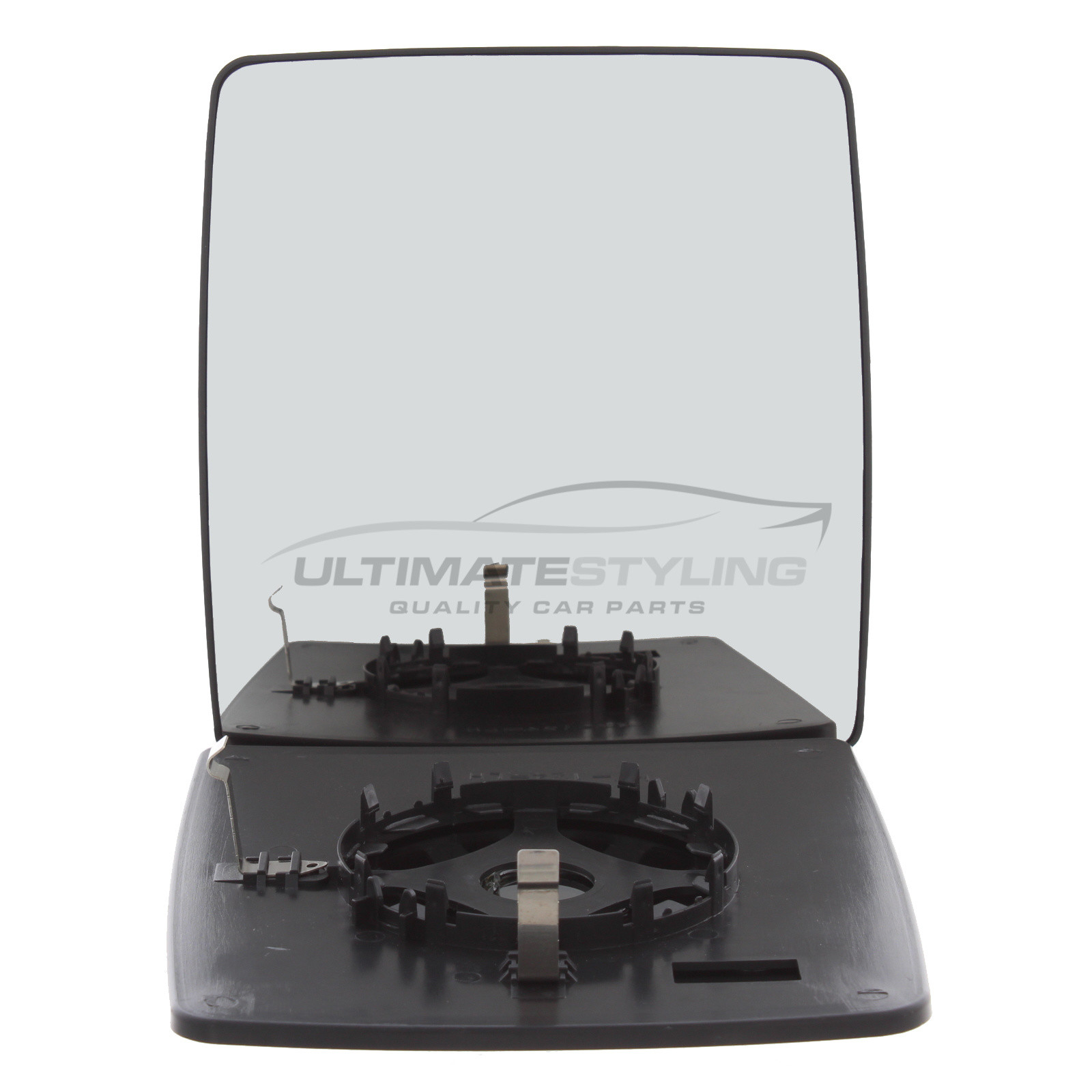 Vauxhall Combo 2001-2012 Non-Heated Wing Mirror Glass with Chrome Convex Finish Passenger Side (LH)