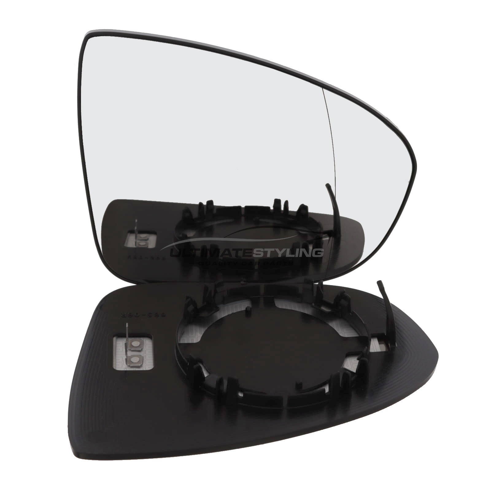 Vauxhall Meriva 2010-2017 Heated Wing Mirror Glass with Chrome Aspherical Finish Drivers Side (RH)