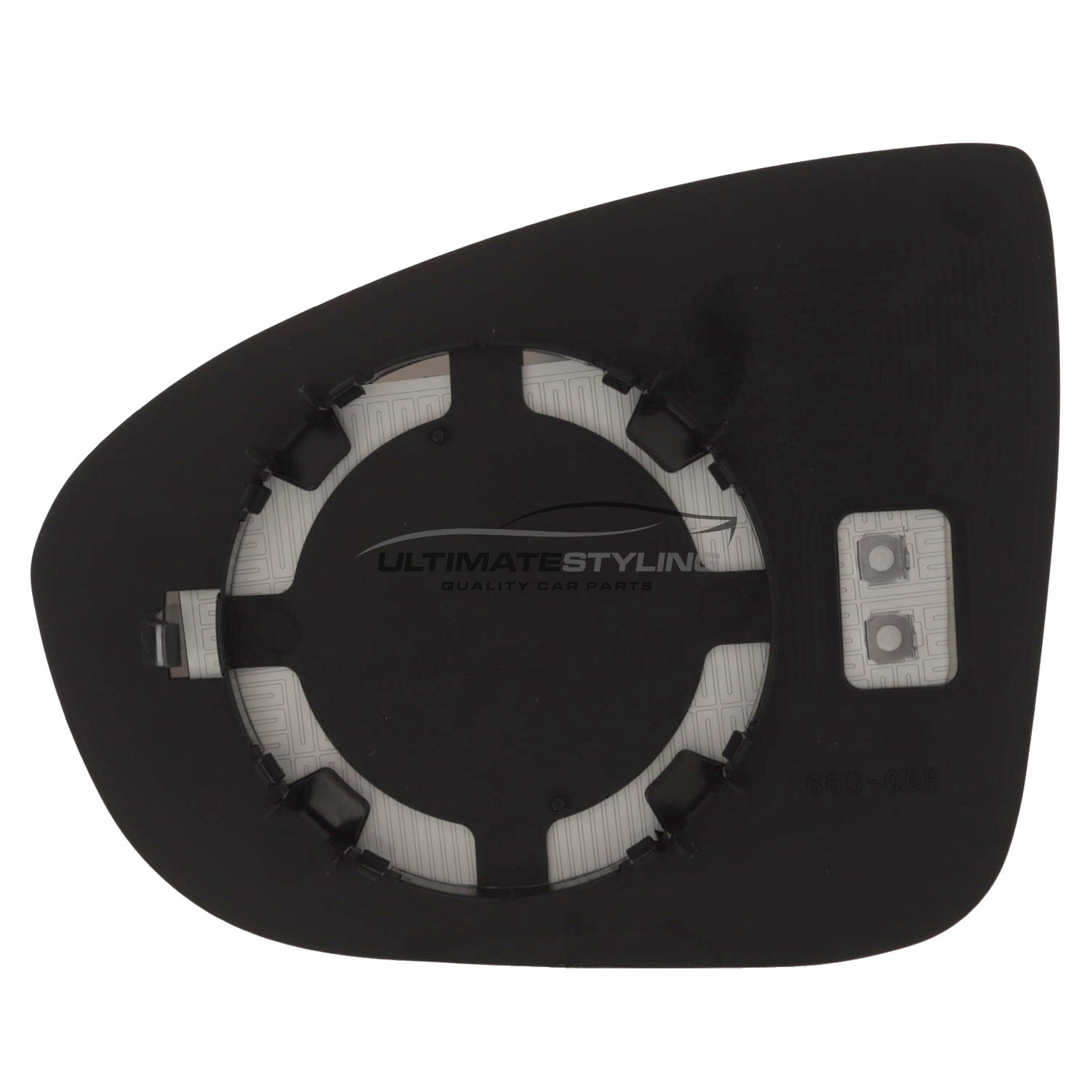 Vauxhall Meriva 2010-2017 Heated Wing Mirror Glass with Chrome Aspherical Finish Drivers Side (RH)