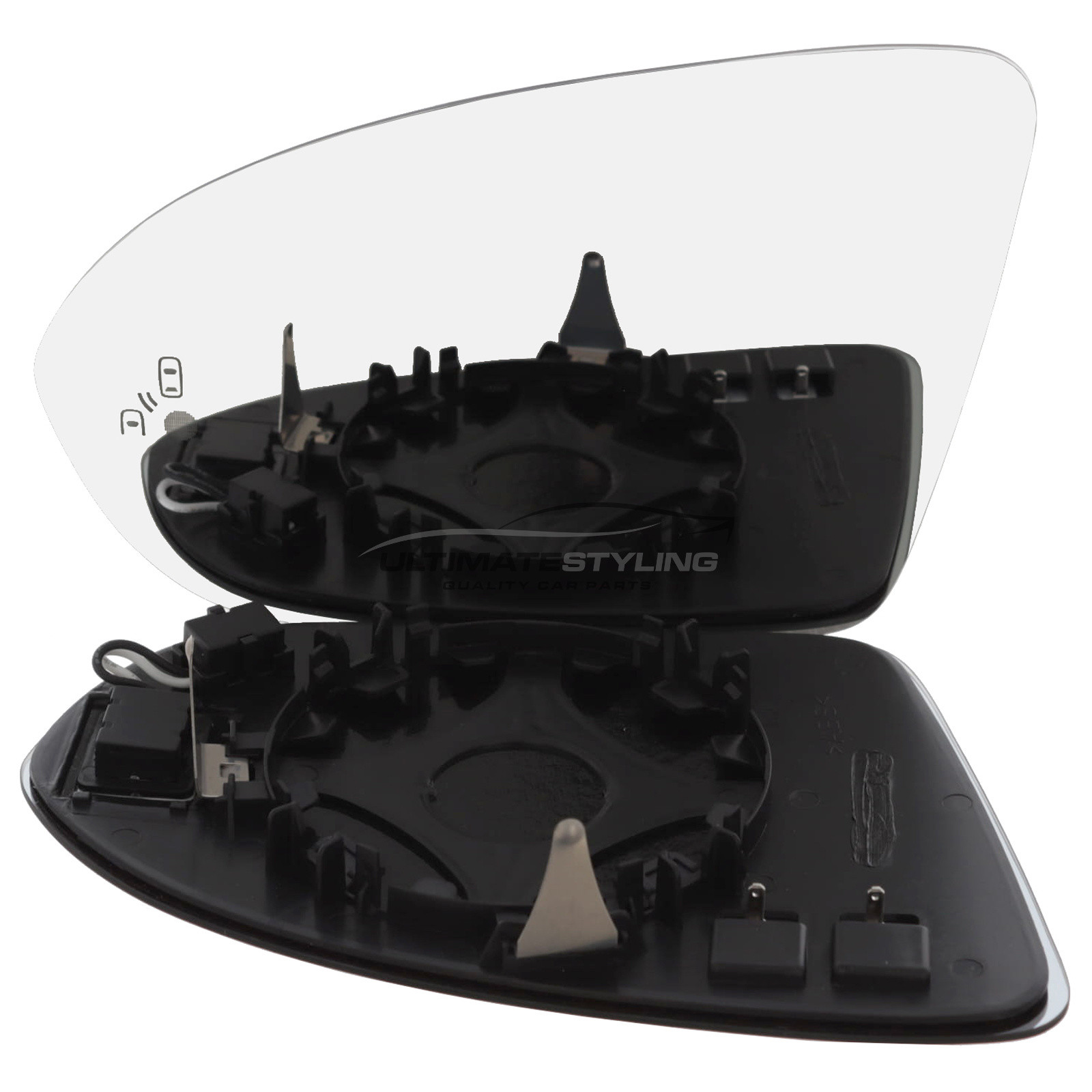 Vauxhall Astra Mk7 K 2015-2022 / Insignia 2017-2022 Wing Mirror Glass - Convex - Heated - Blind Spot Indicator - Passengers Side Nearside Left Hand