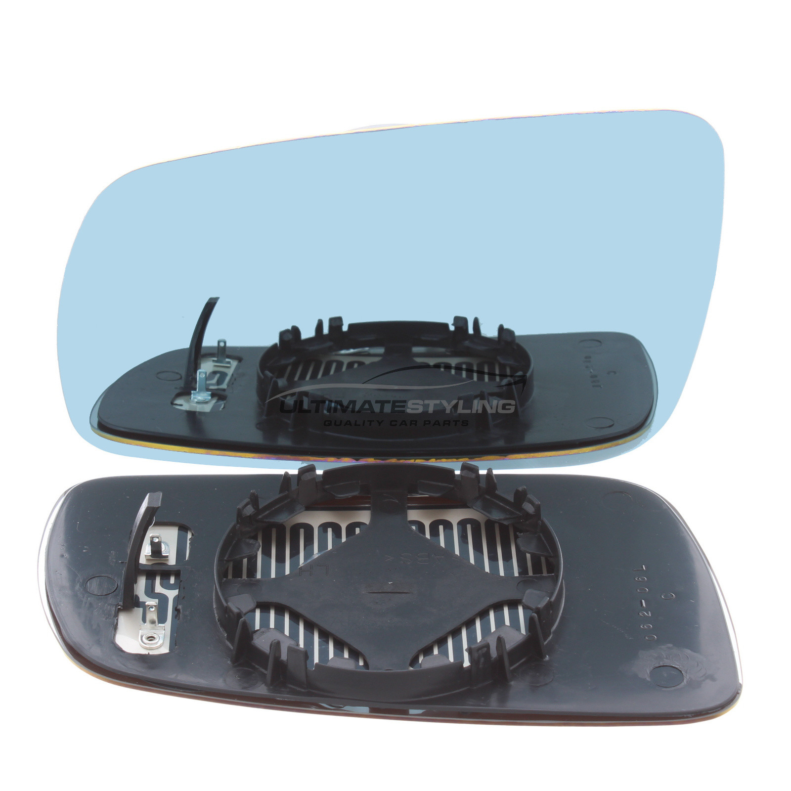 Audi A3, A4, A6, A8, RS4, RS6, S3, S4, S6, S8 / Skoda Fabia / Skoda Octavia / VW Bora, Golf Mk4, Passat Heated Wing Mirror Glass With Blue Tinted Convex Finish Passenger Side Left Hand