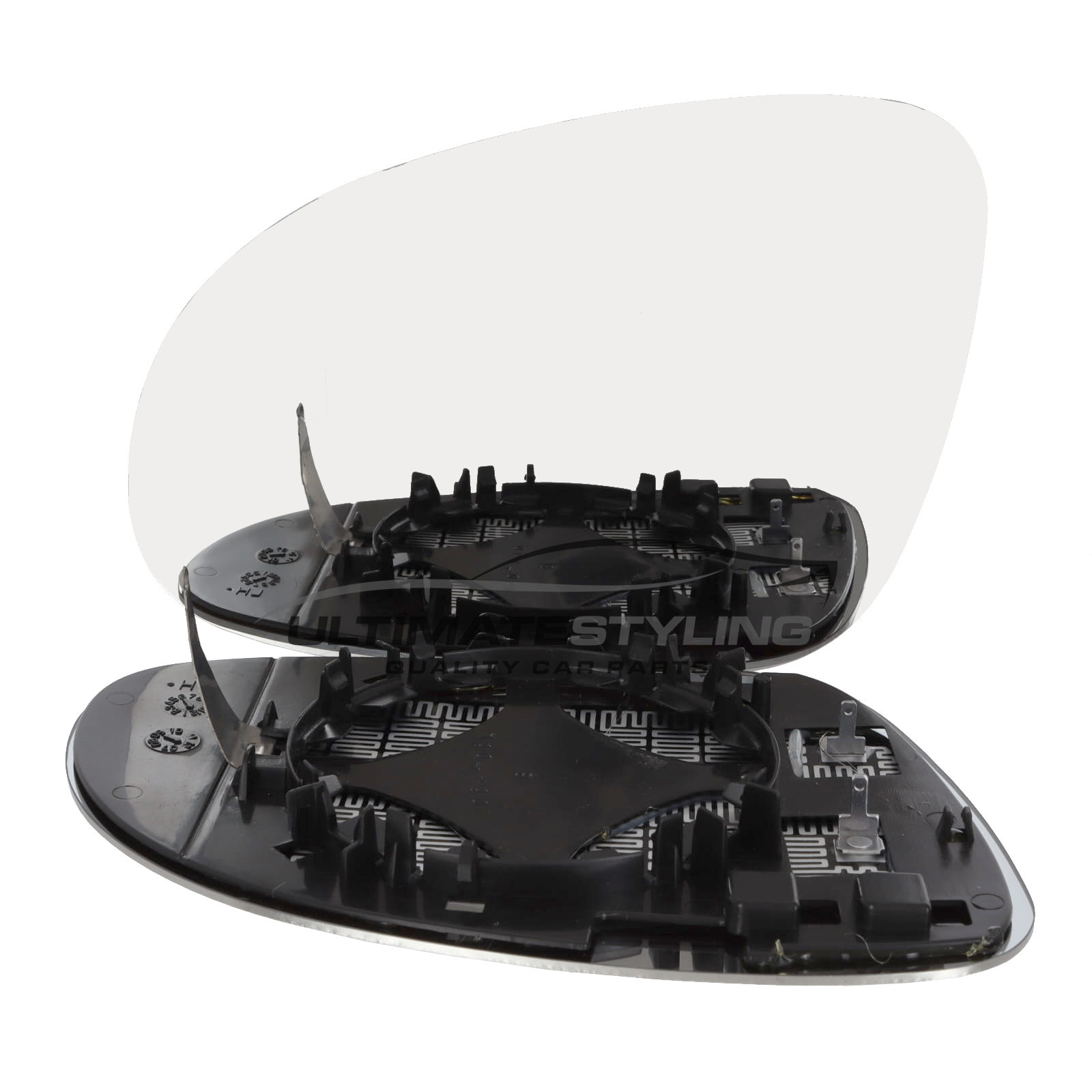 VW Eos 2006-2009, VW Golf 2003-2014, VW Golf Plus 2005-2014, VW Jetta 2006-2011, VW Passat 2004-2011, VW Sharan 2004-2010 Heated Wing Mirror Glass with Chrome Convex Finish Passenger Side (LH)