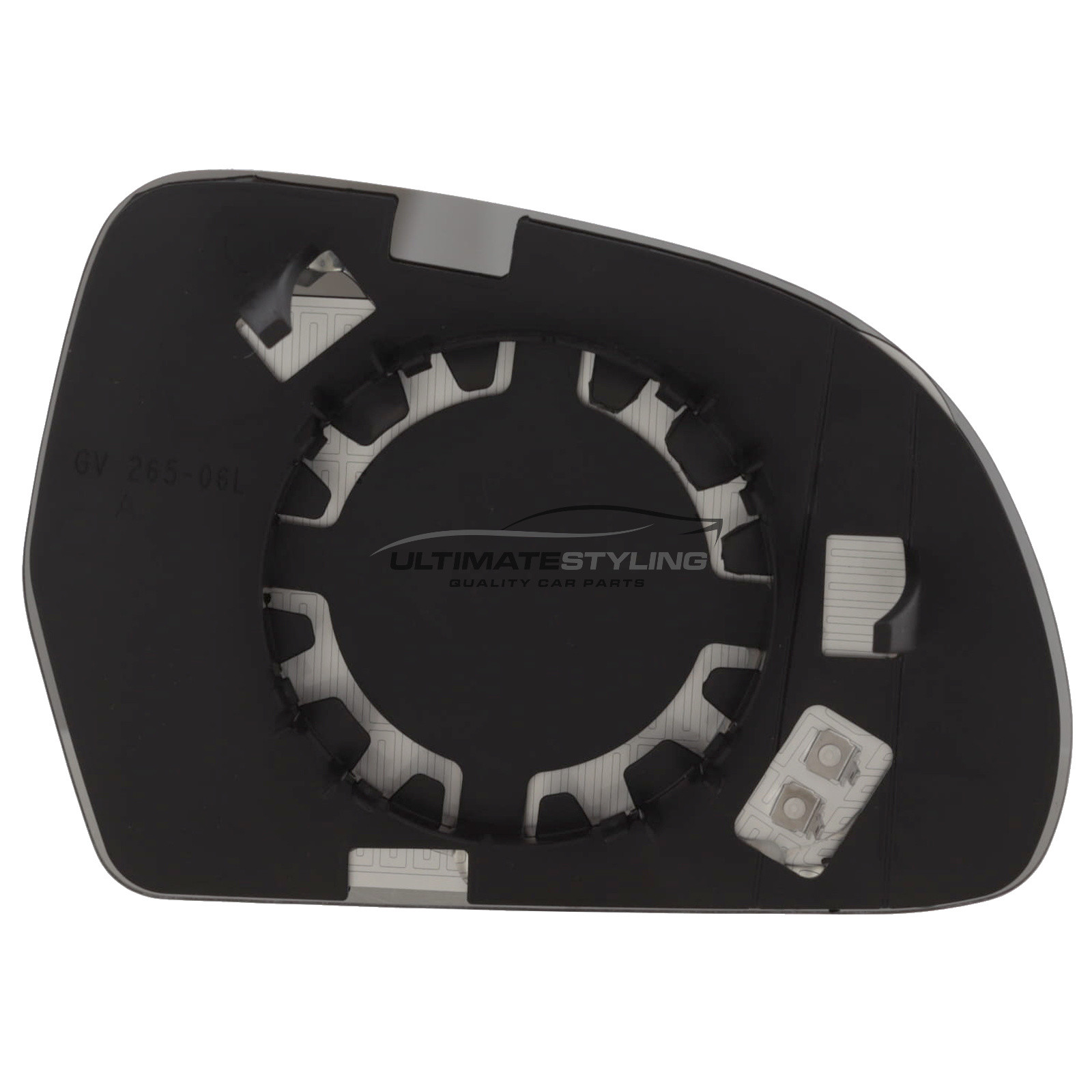 Audi A3, A4, A5, A6, A8, Q3, RS6, RSQ3, S3, S4, S5, S6, S8 / Skoda Octavia, Superb Heated Wing Mirror Glass With Chrome Convex Finish Passenger Side Left Hand