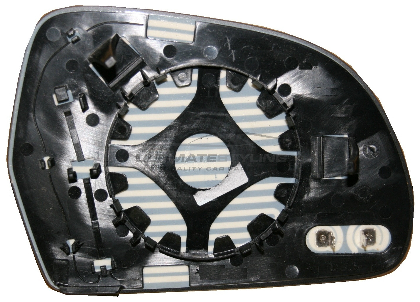 Audi A3, A4, A5, A6, A8, Q3, RS6, RSQ3, S3, S4, S5, S6, S8 Heated Wing Mirror Glass With Chrome Aspherical Finish Passenger Side Left Hand - 125mm Height