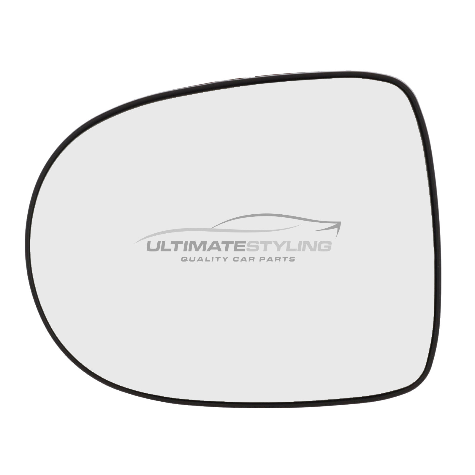 Renault Clio 2009-2013, Renault Modus 2008-2012, Renault Twingo 2012-2014 Heated Wing Mirror Glass with Chrome Convex Finish Passenger Side (LH)
