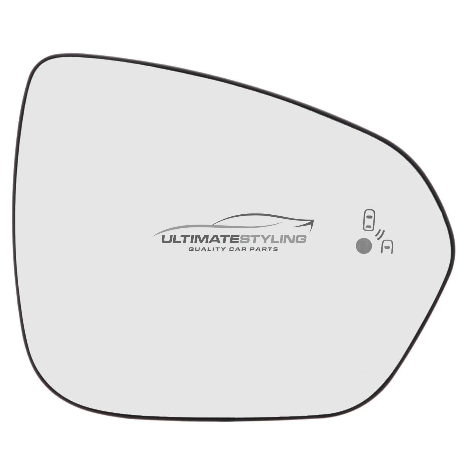 Dacia Duster 2024-> Wing Mirror Glass - Heated - Convex - Blind Spot Detection Warning Indicator Light - Drivers Side Offside Right Hand