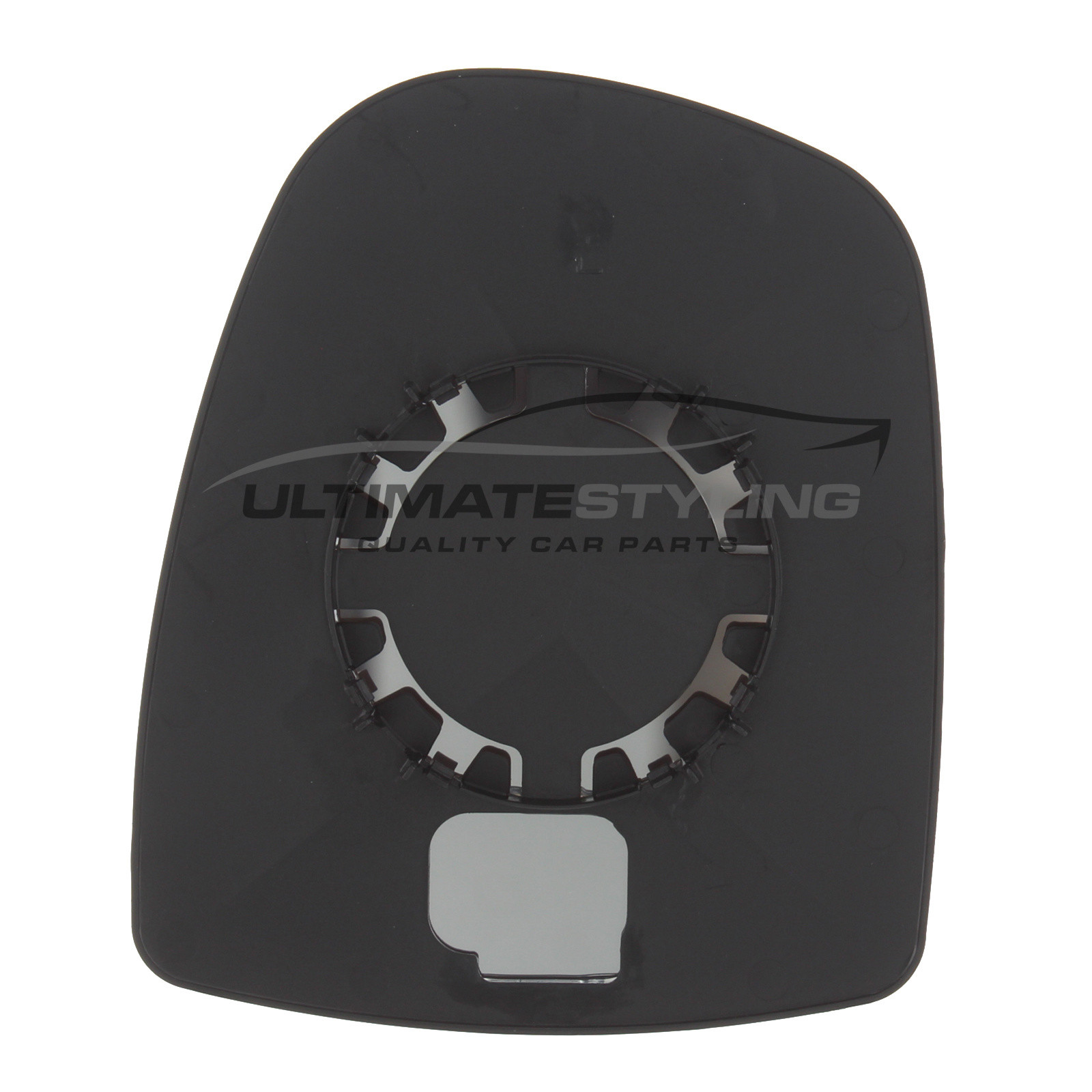 Nissan Primastar 2002-2015, Renault Trafic 2001-2015, Vauxhall Vivaro 2001-2015 Non-Heated Upper Wing Mirror Glass with Chrome Convex Finish Drivers Side (RH)