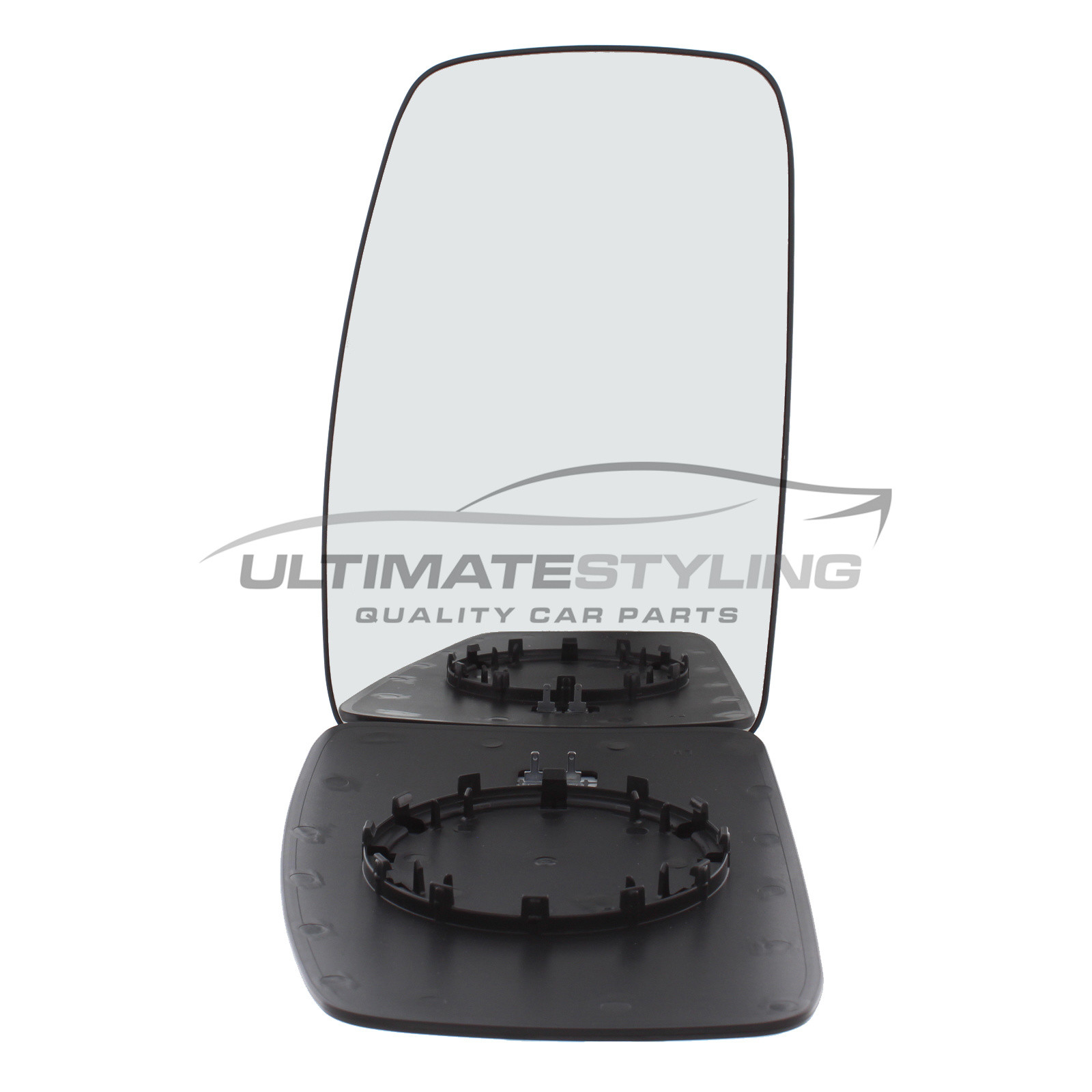 Nissan Interstar 2003-2011, Renault Master 2003-2010, Vauxhall Movano 2003-2010 Heated Upper Wing Mirror Glass with Chrome Convex Finish Passenger Side (LH)