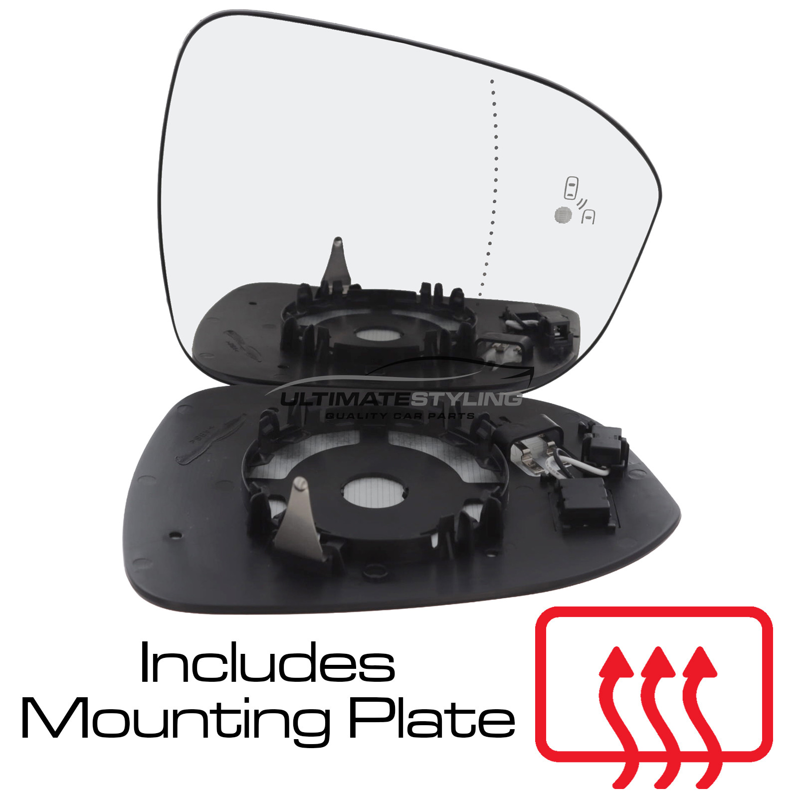 Wing Mirror Glass for Renault Megane