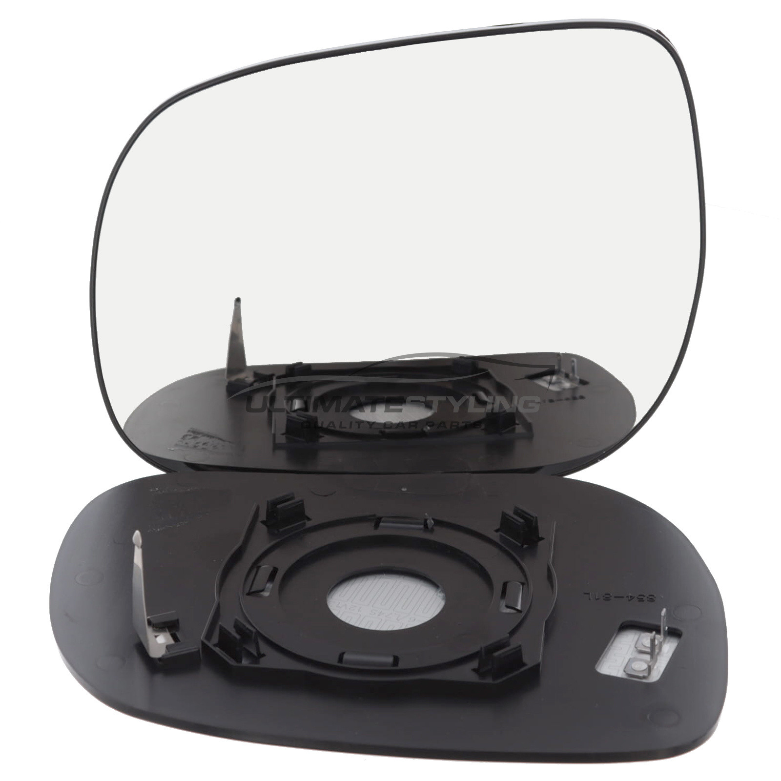 Toyota RAV-4 2005-2013 Heated Wing Mirror Glass with Chrome Convex Finish Passenger Side (LH)