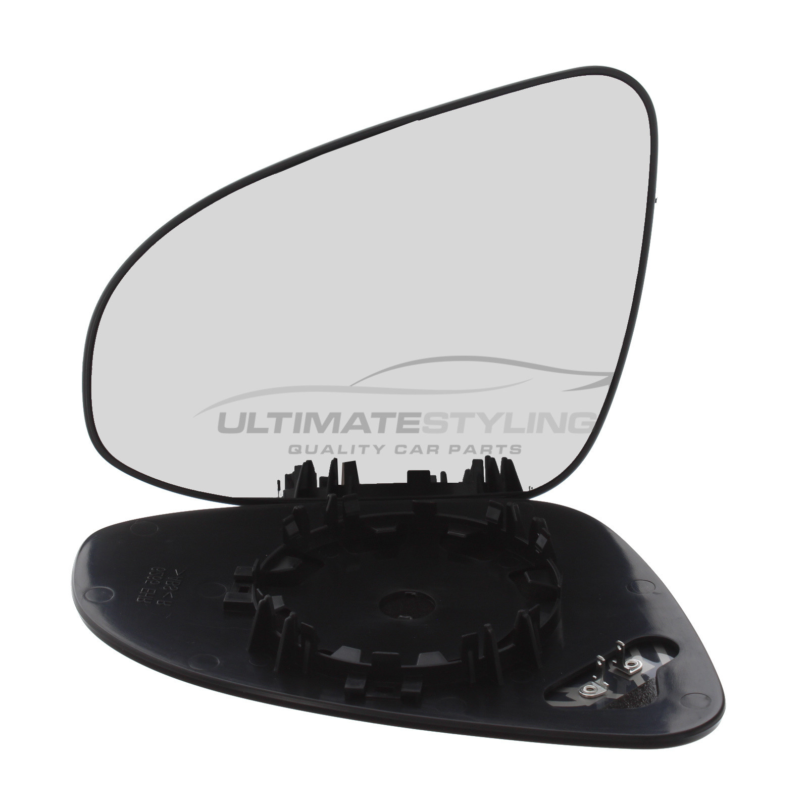 Toyota Yaris 2011-2021 Heated Wing Mirror Glass with Chrome Convex Finish Passenger Side (LH)