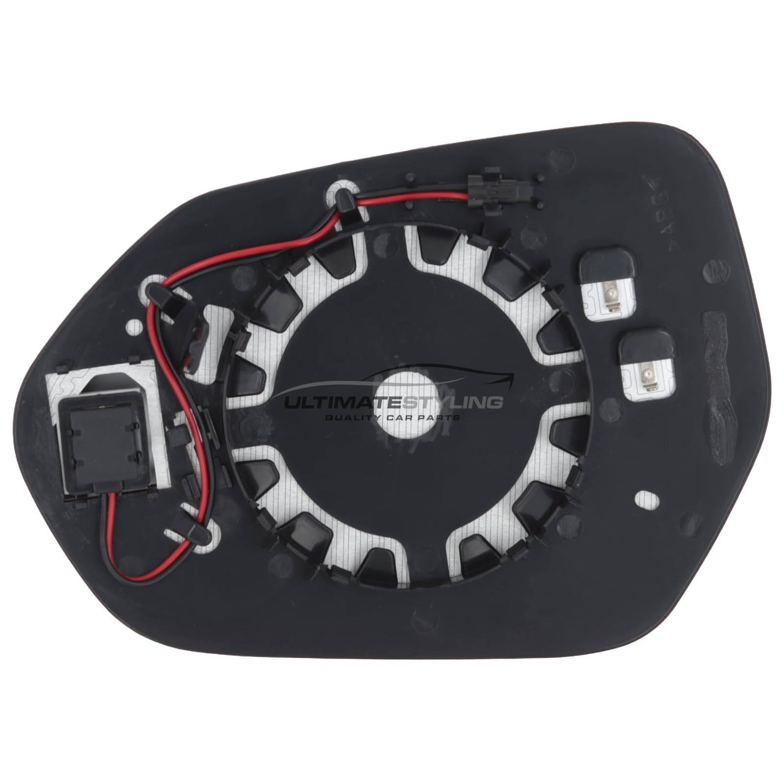 Mazda 2 2022->, Toyota Corolla 2019-2026 / Yaris 2020-2026 / Yaris Cross 2021-> Wing Mirror Glass - Heated - Convex - Blind Spot Detection Warning Indicator Light - Drivers Side Offside Right Hand
