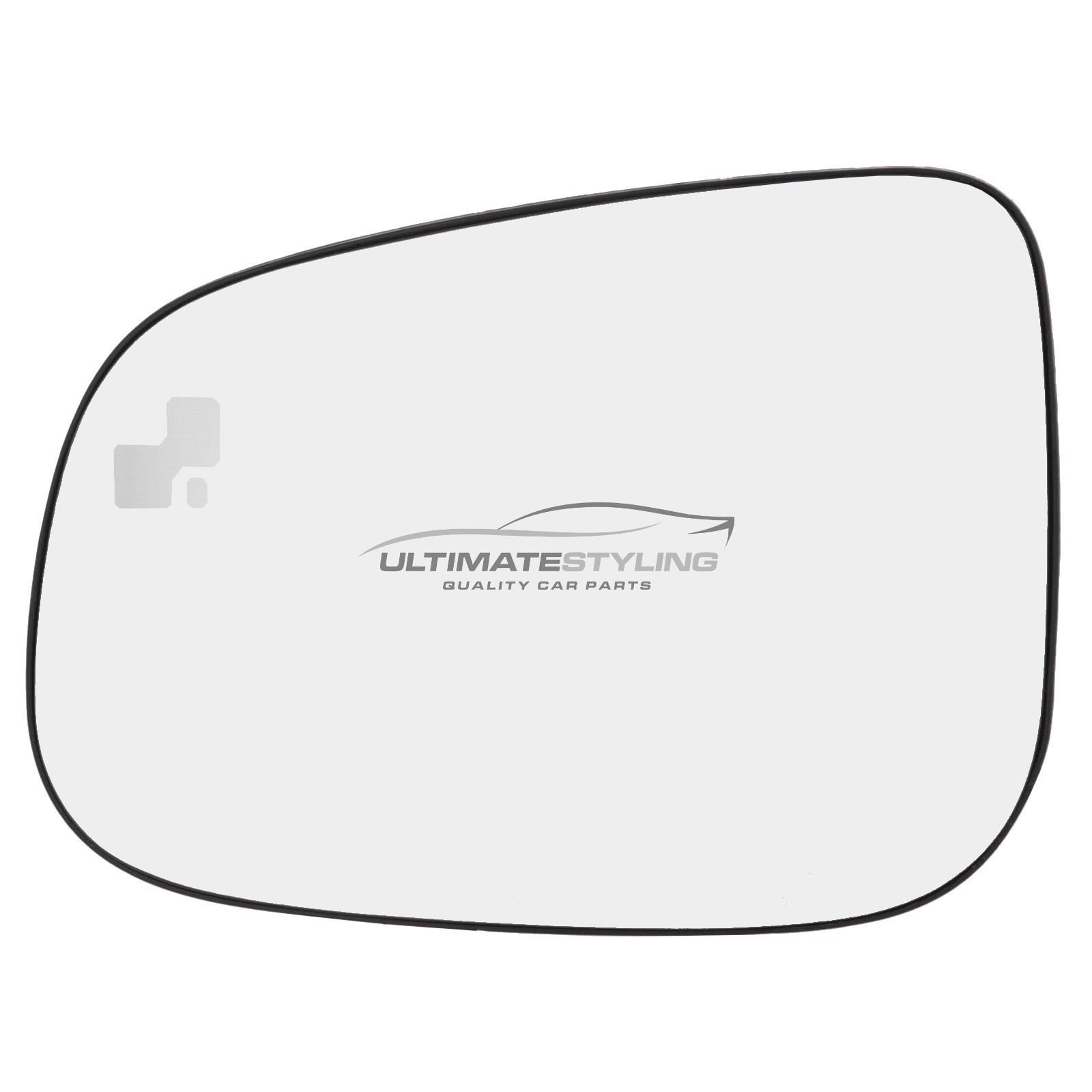 Jaguar/Daimler I Pace X590 2018-2025 / XE X760 2015-2025 / XF X250 2008-2016 / XJ X351 2009-2020 / XK X150 2009-2015 Wing Mirror Glass - Heated - Convex - Blind Spot Indicator - Passenger Side Nearside Left Hand
