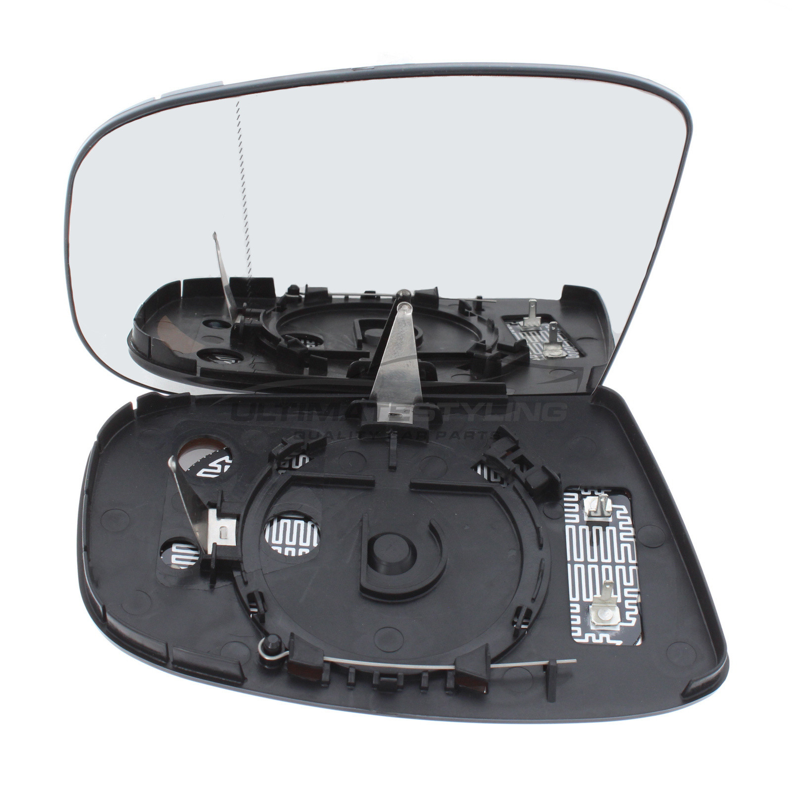 Mercedes Benz S Class 1999-2003 Heated Wing Mirror Glass with Chrome Aspherical Finish Passenger Side (LH)