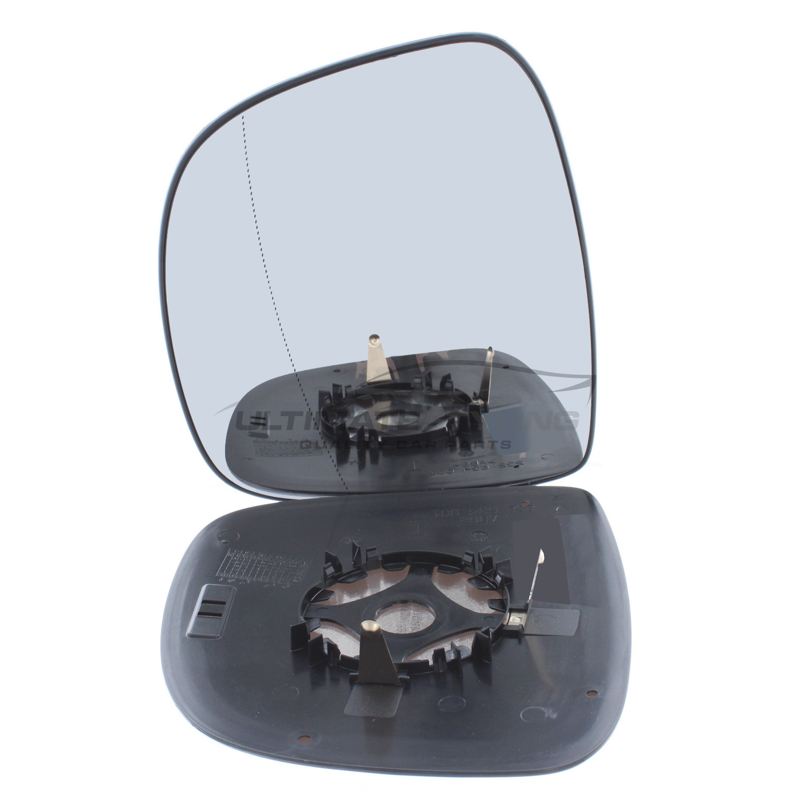 Mercedes Benz Vito 2003-2011 Non-Heated Wing Mirror Glass with Chrome Aspherical Finish Passenger Side (LH)