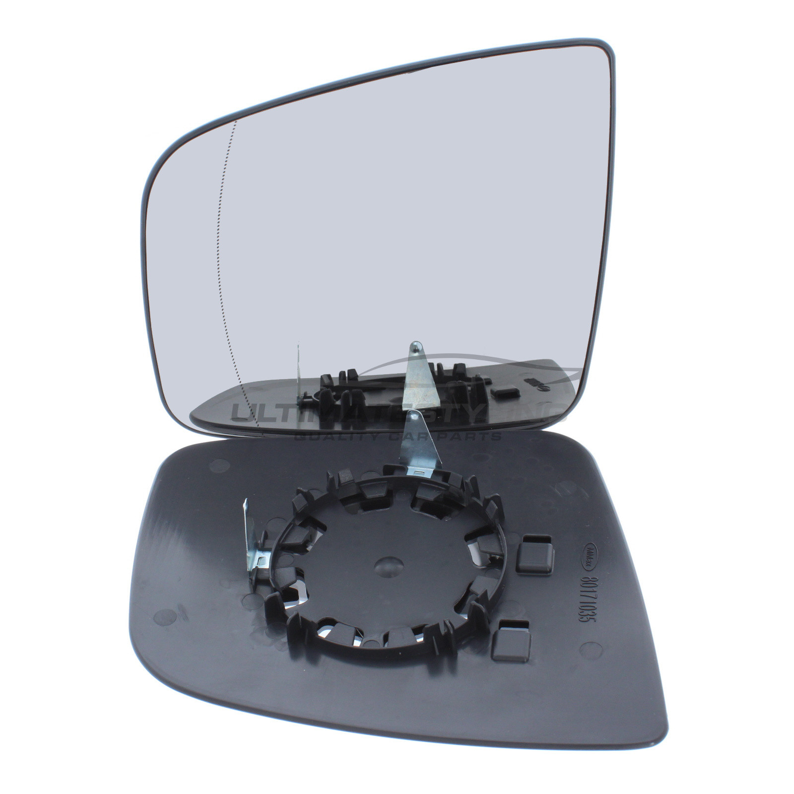 Mercedes Benz Vito 2010-2016 Non-Heated Wing Mirror Glass with Chrome Aspherical Finish Passenger Side (LH)