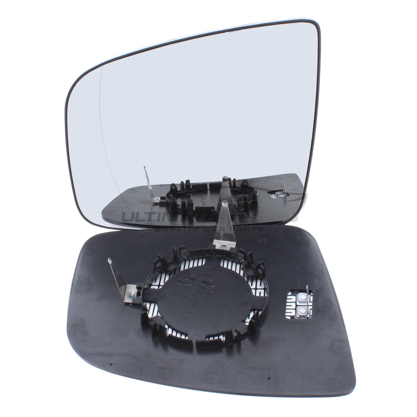 Mercedes Benz Viano 2010-2016, Mercedes Benz Vito 2010-2016 Heated Wing Mirror Glass with Chrome Aspherical Finish Passenger Side (LH)