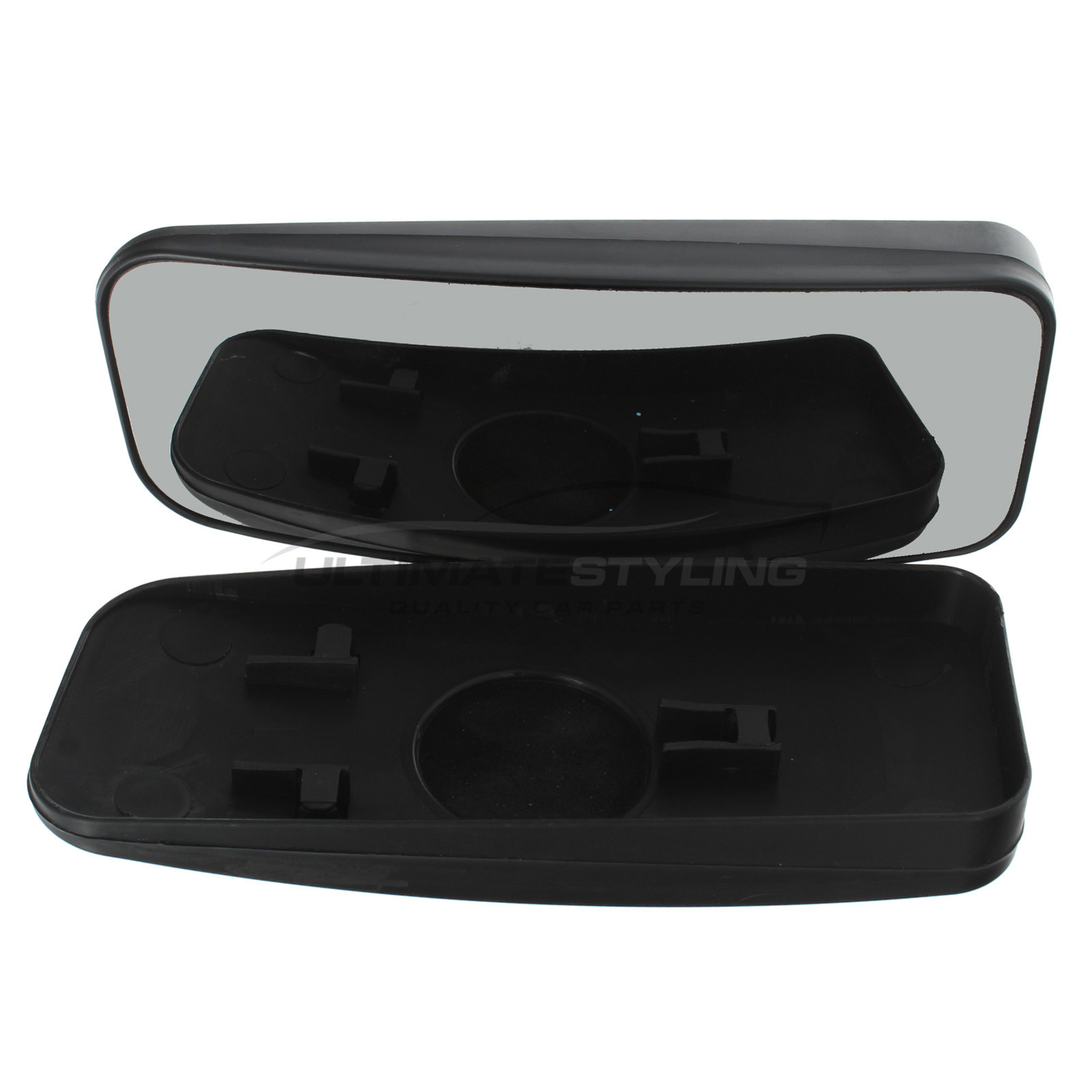 Mercedes Benz Sprinter 2006-2007, VW Crafter 2006-2007 Non-Heated Lower Dead Angle - 6 Rear Clip Type Wing Mirror Glass with Chrome Convex Finish Passenger Side (LH)