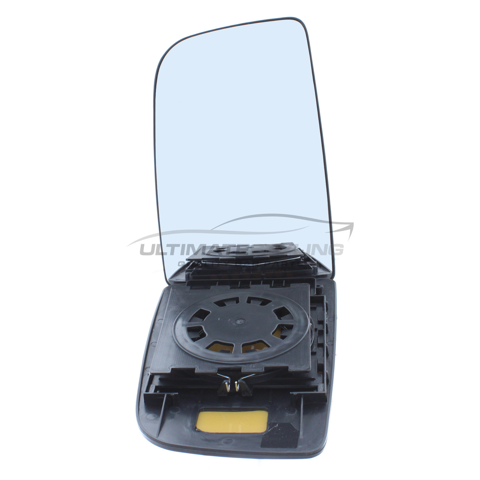 Mercedes Benz Sprinter 2006-2021, VW Crafter 2006-2017 Non-Heated Upper Wing Mirror Glass with Chrome Convex Finish Passenger Side (LH)