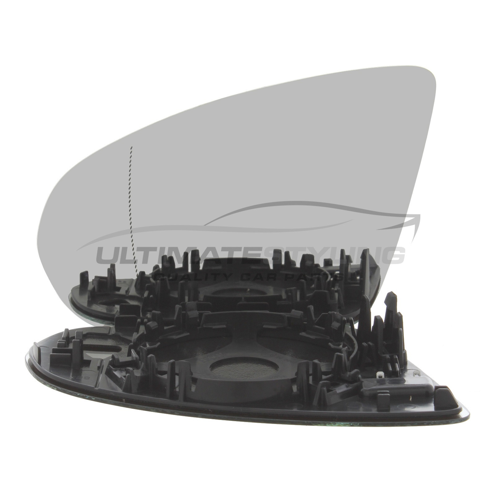 Mercedes Benz A Class 2018-> Heated Wing Mirror Glass with Chrome Aspherical Finish Passenger Side (LH)