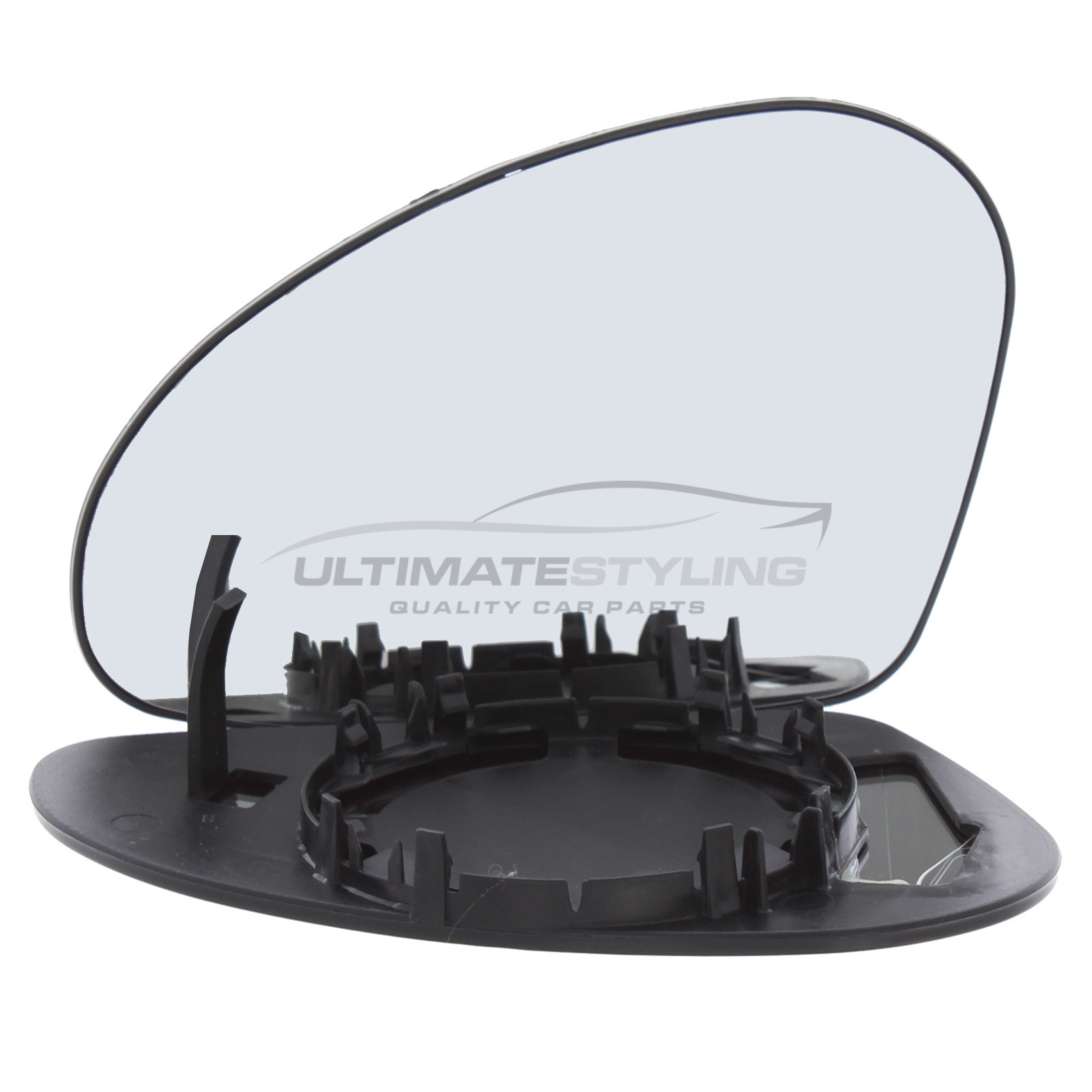 Seat Altea 2004-2015, Seat Cordoba 2002-2006, Seat Ibiza 2002-2009, Seat Leon 2003-2005, Seat Toledo 2003-2010 Non-Heated Wing Mirror Glass with Chrome Convex Finish Passenger Side (LH)