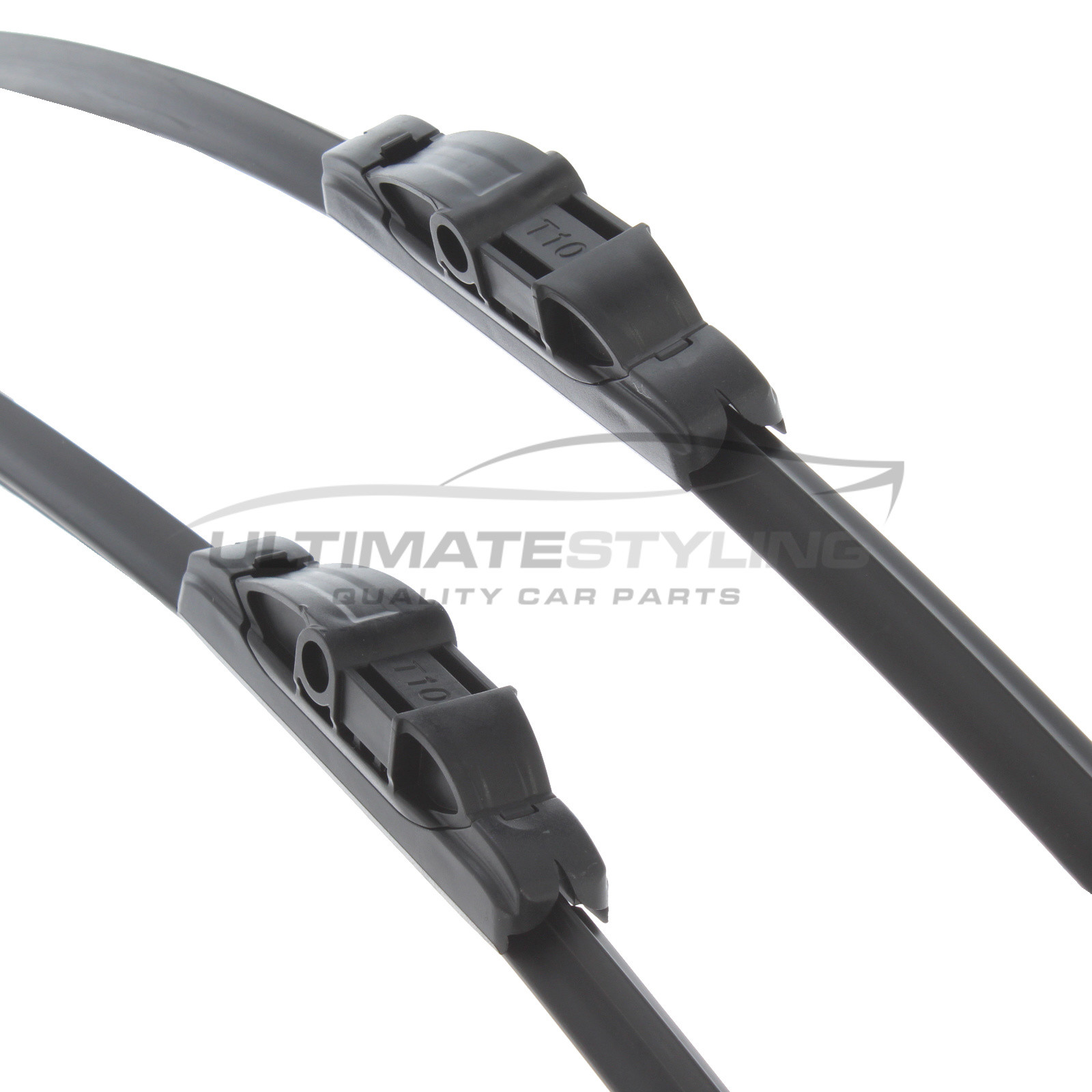 Ford Focus, Peugeot 207 Wiper Blades - Exact Fit Aero Blades (Pair) - 65 & 43 cm - 26 & 17 inch