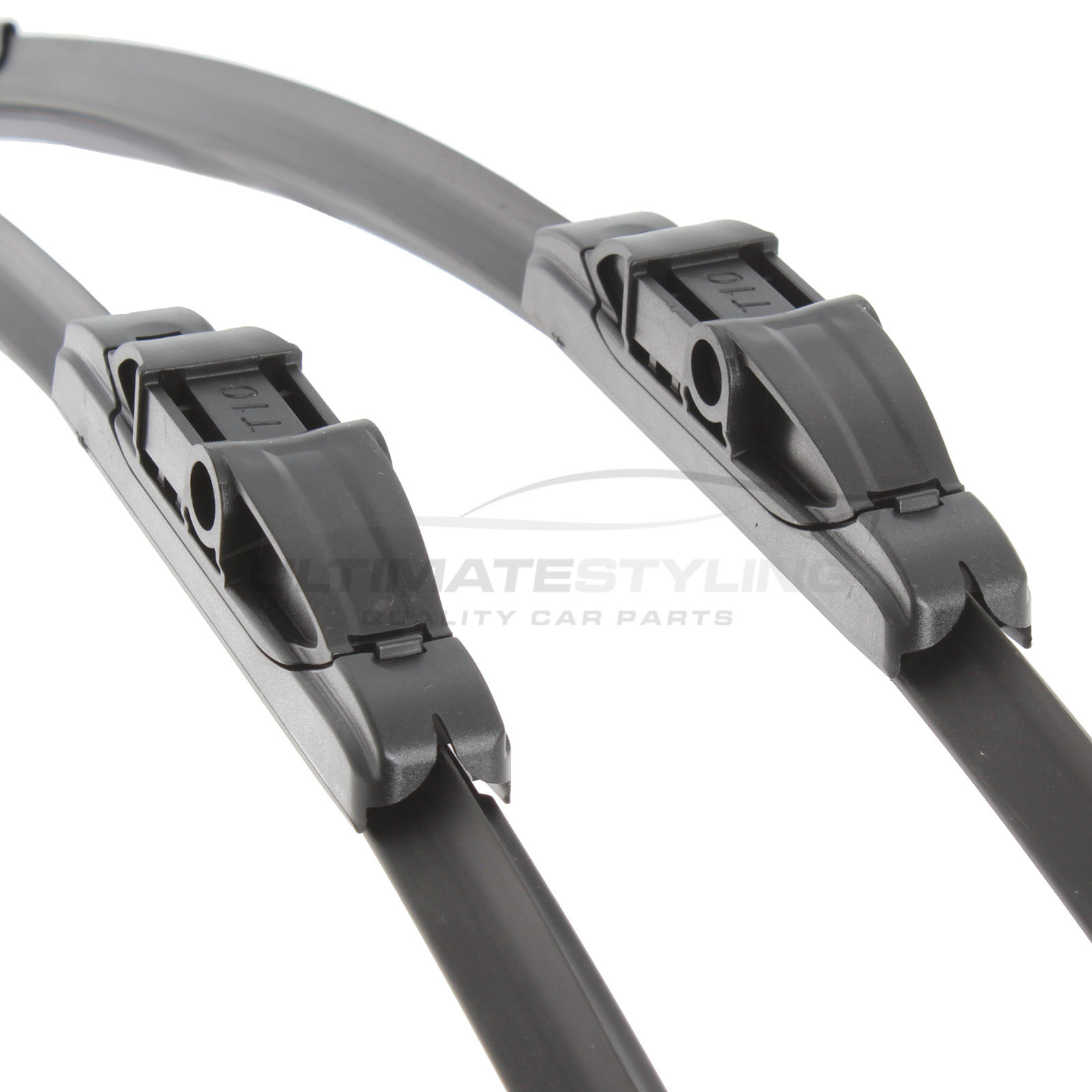 Mercedes Benz CLS Class / E Class / SL Class / SLR Class, Porsche Cayenne, VW Touareg Wiper Blades - Exact Fit Aero Blades (Pair) - 65 & 65 cm - 26 & 26 inch