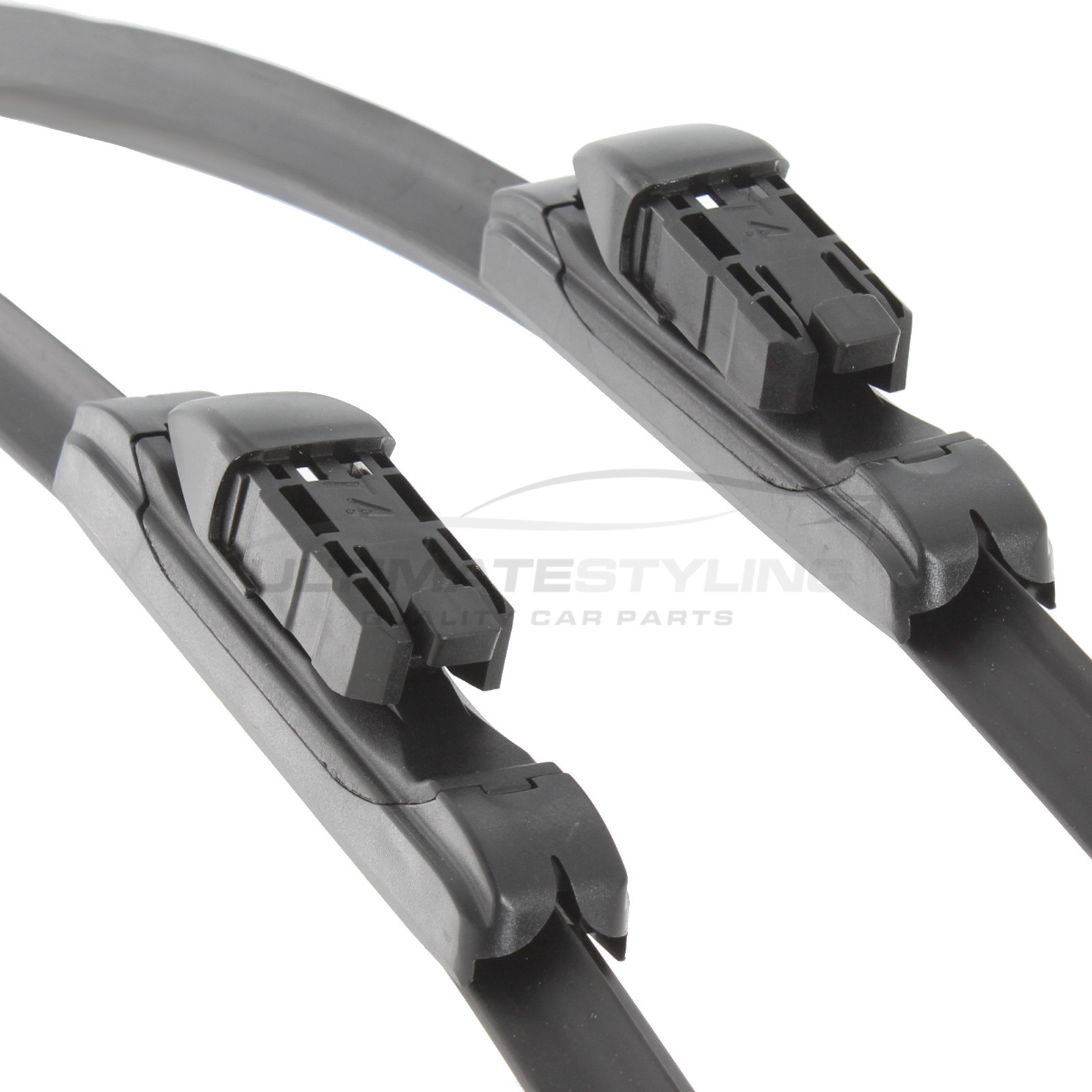 Jaguar/Daimler XE / XF, Vauxhall Grandland X Wiper Blades - Exact Fit Aero Blades (Pair) - 70 & 43 cm - 28 & 17 inch