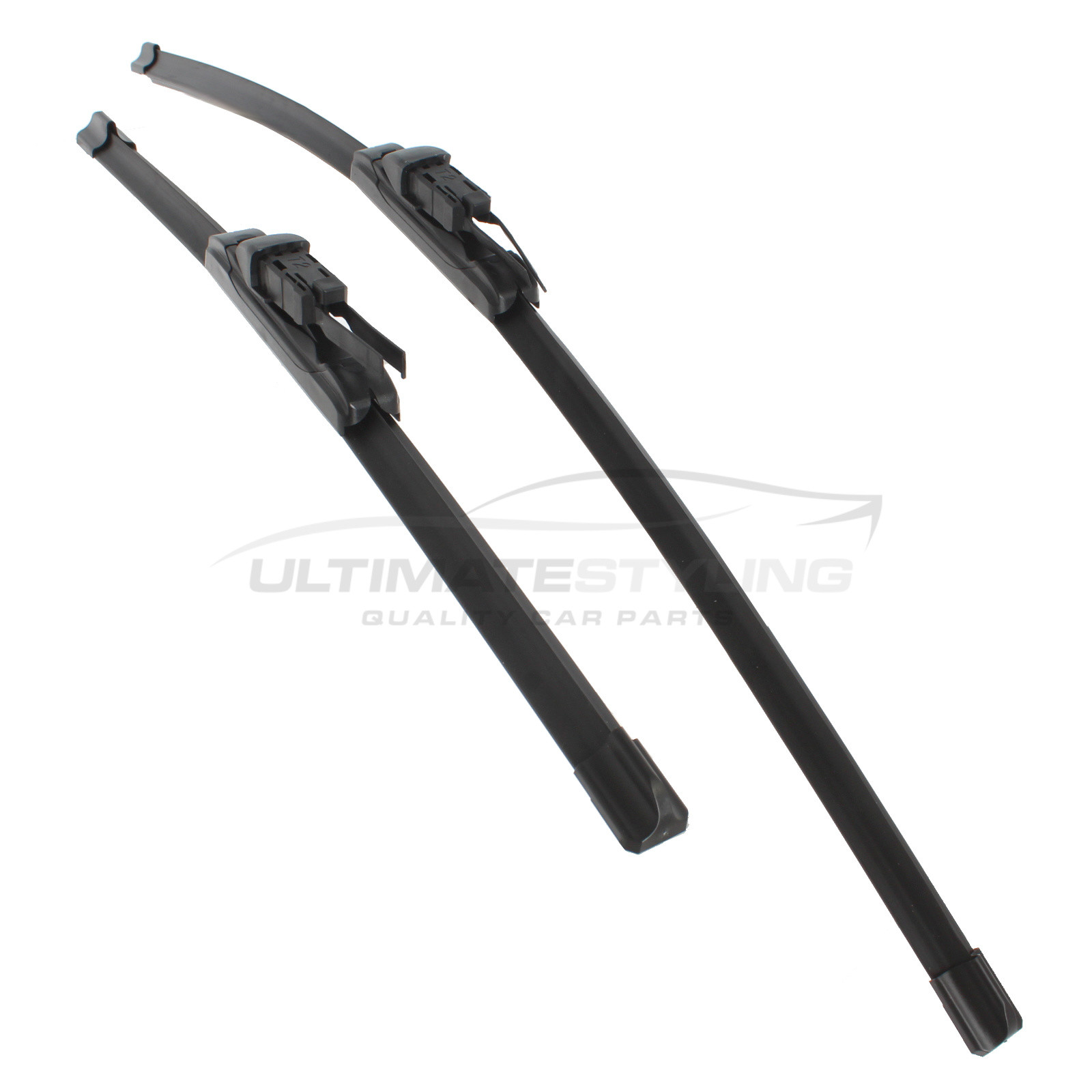 Drivers Side & Passenger Side (Front) Wiper Blades for Vauxhall Crossland