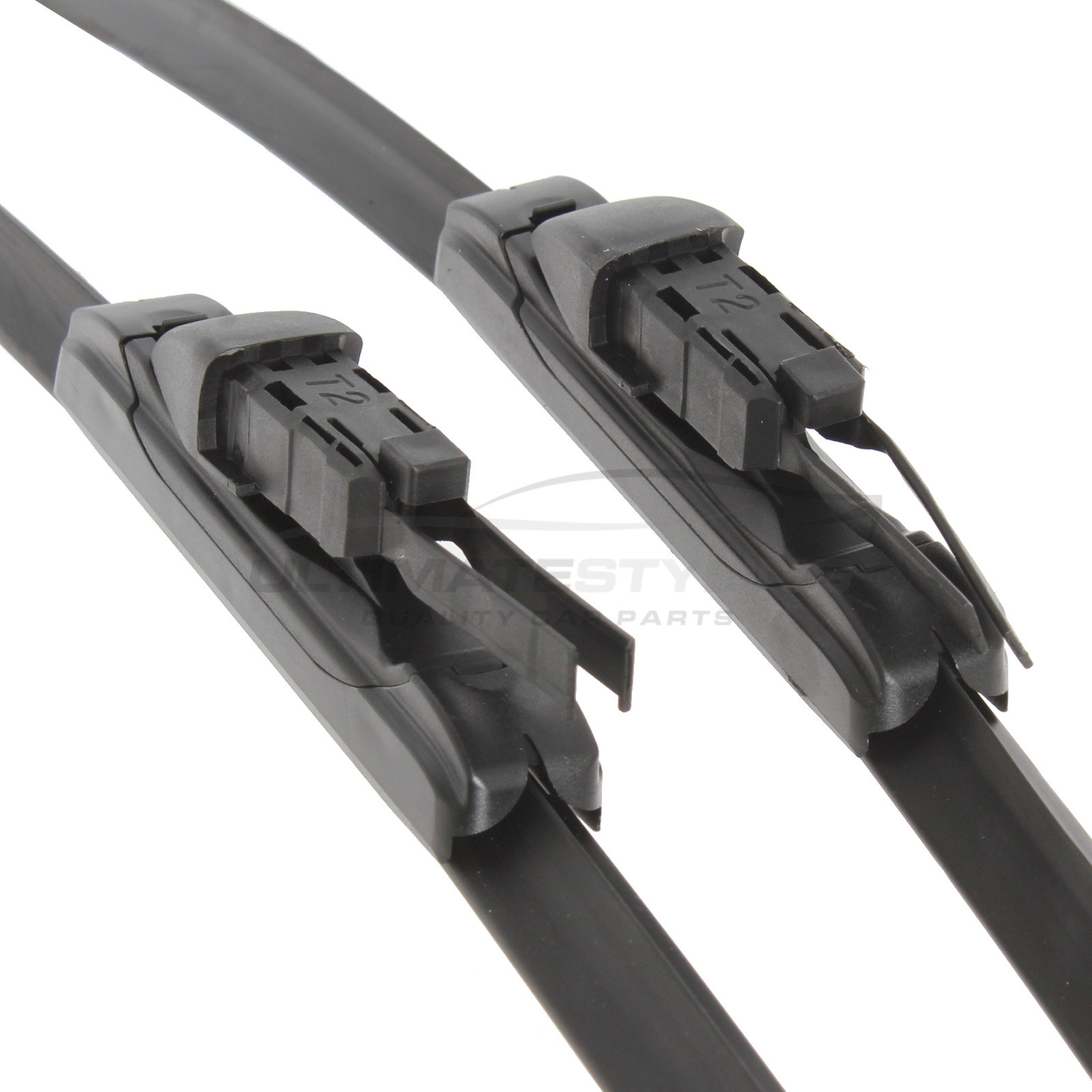 BMW X1, Citroen C3 Aircross, Seat Ibiza / Leon, Vauxhall Crossland X Wiper Blades - Exact Fit Aero Blades (Pair) - 65 & 40 cm - 26 & 16 inch
