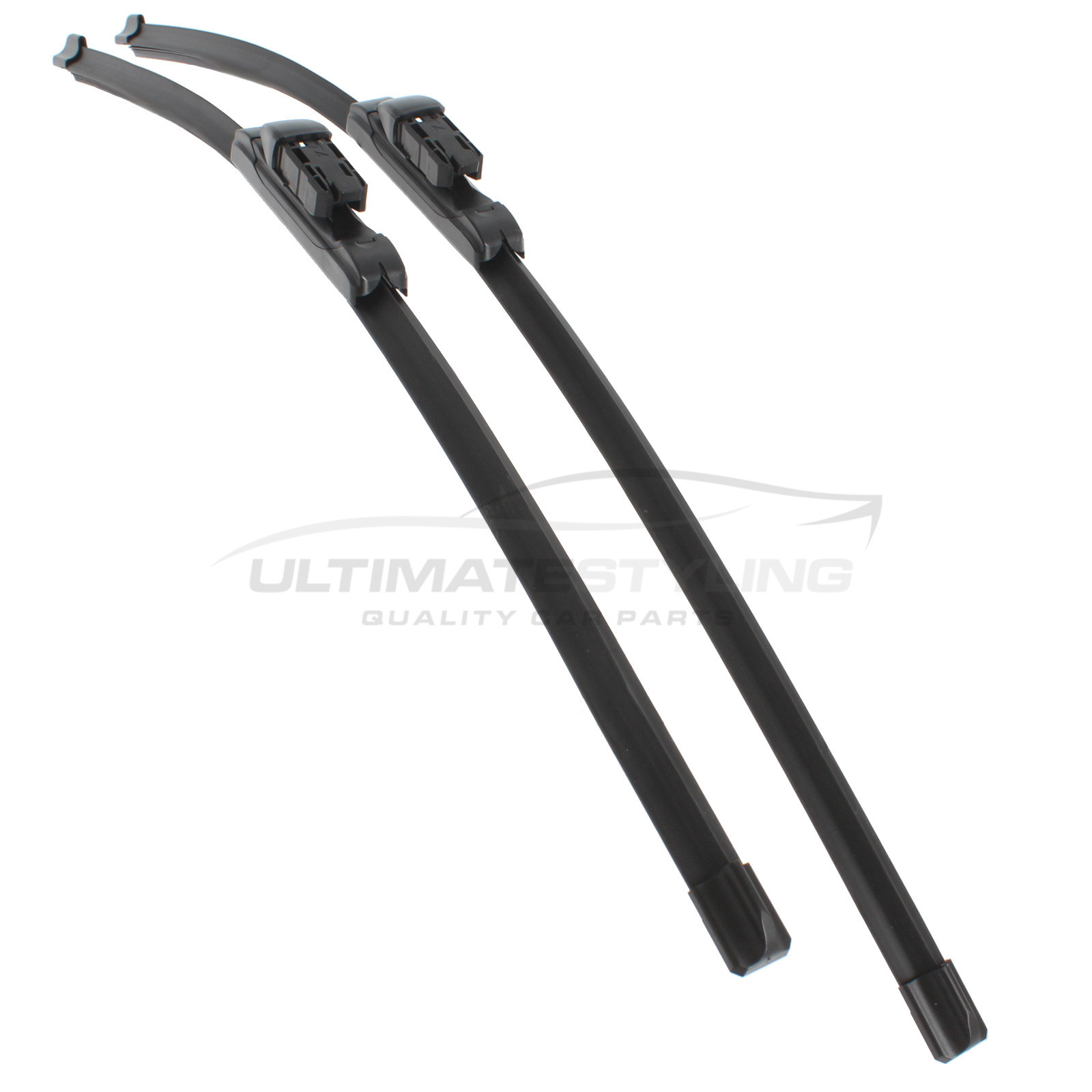 Drivers Side & Passenger Side (Front) Wiper Blades for Vauxhall Meriva