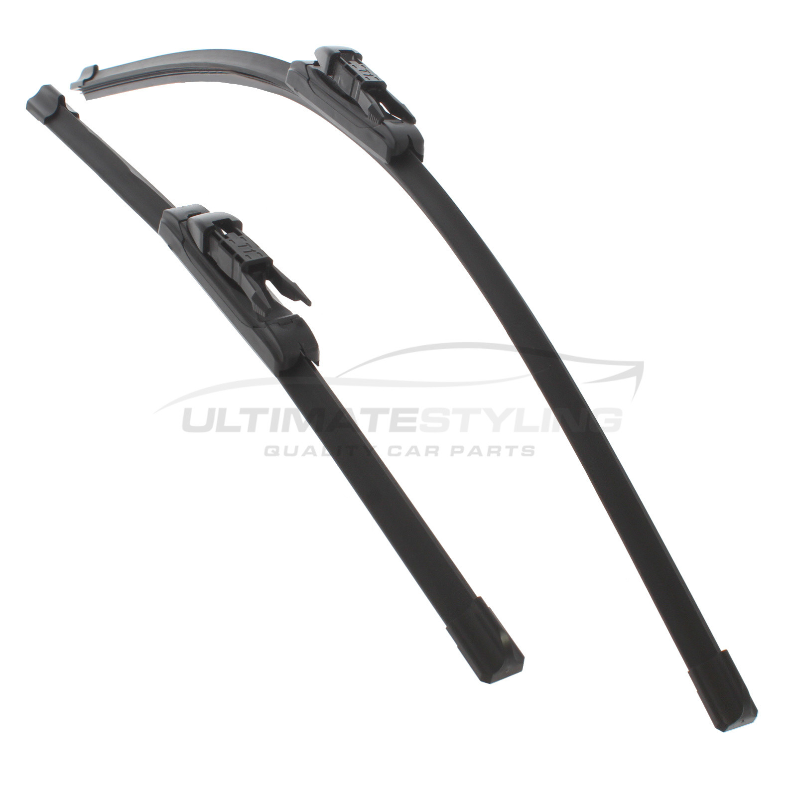 Drivers Side & Passenger Side (Front) Wiper Blades for Ford Transit Courier
