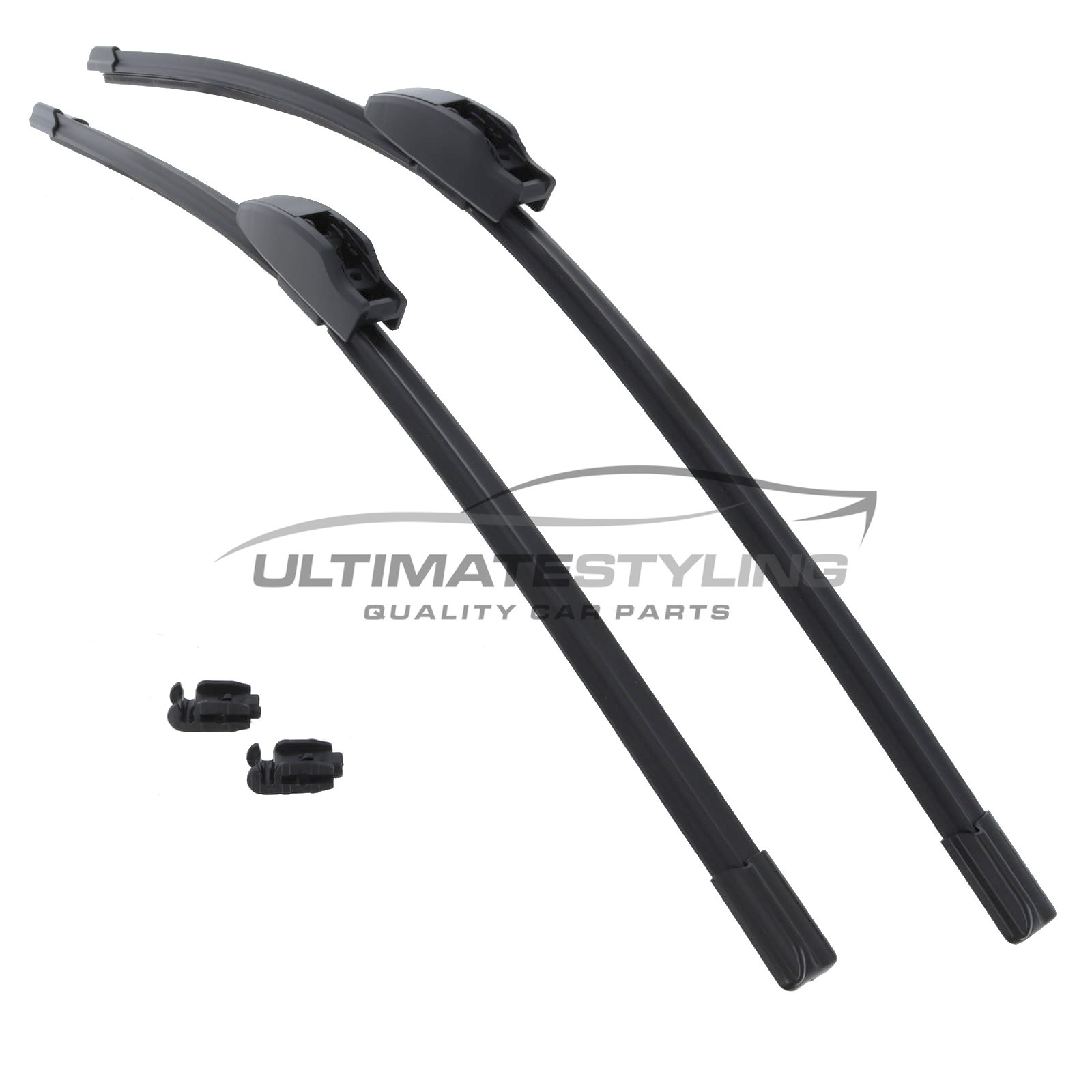 Drivers Side & Passenger Side (Front) Wiper Blades for Vauxhall Vivaro