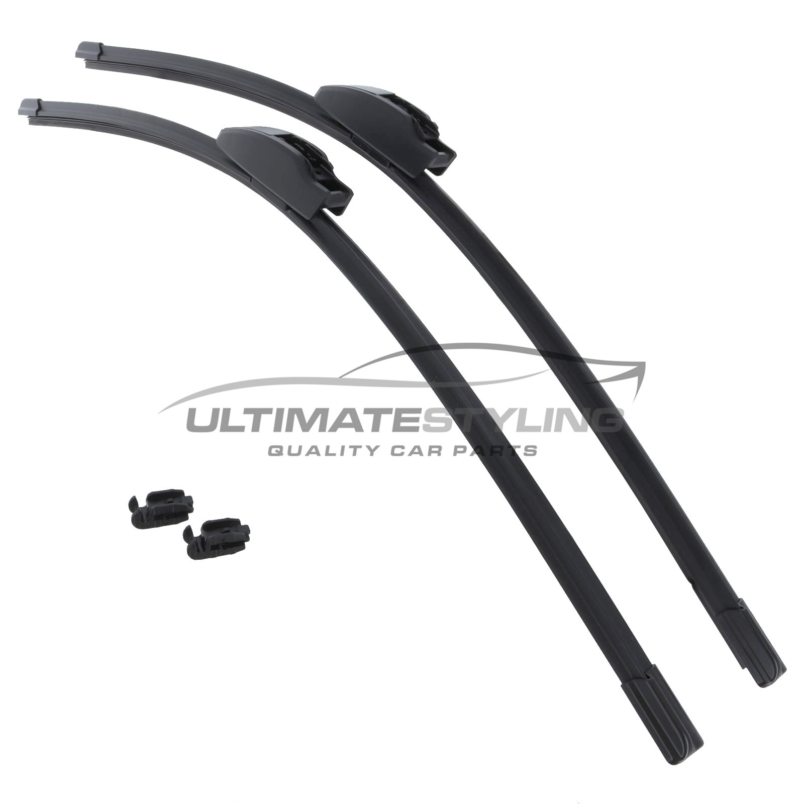 Drivers Side & Passenger Side (Front) Wiper Blades for Vauxhall Meriva