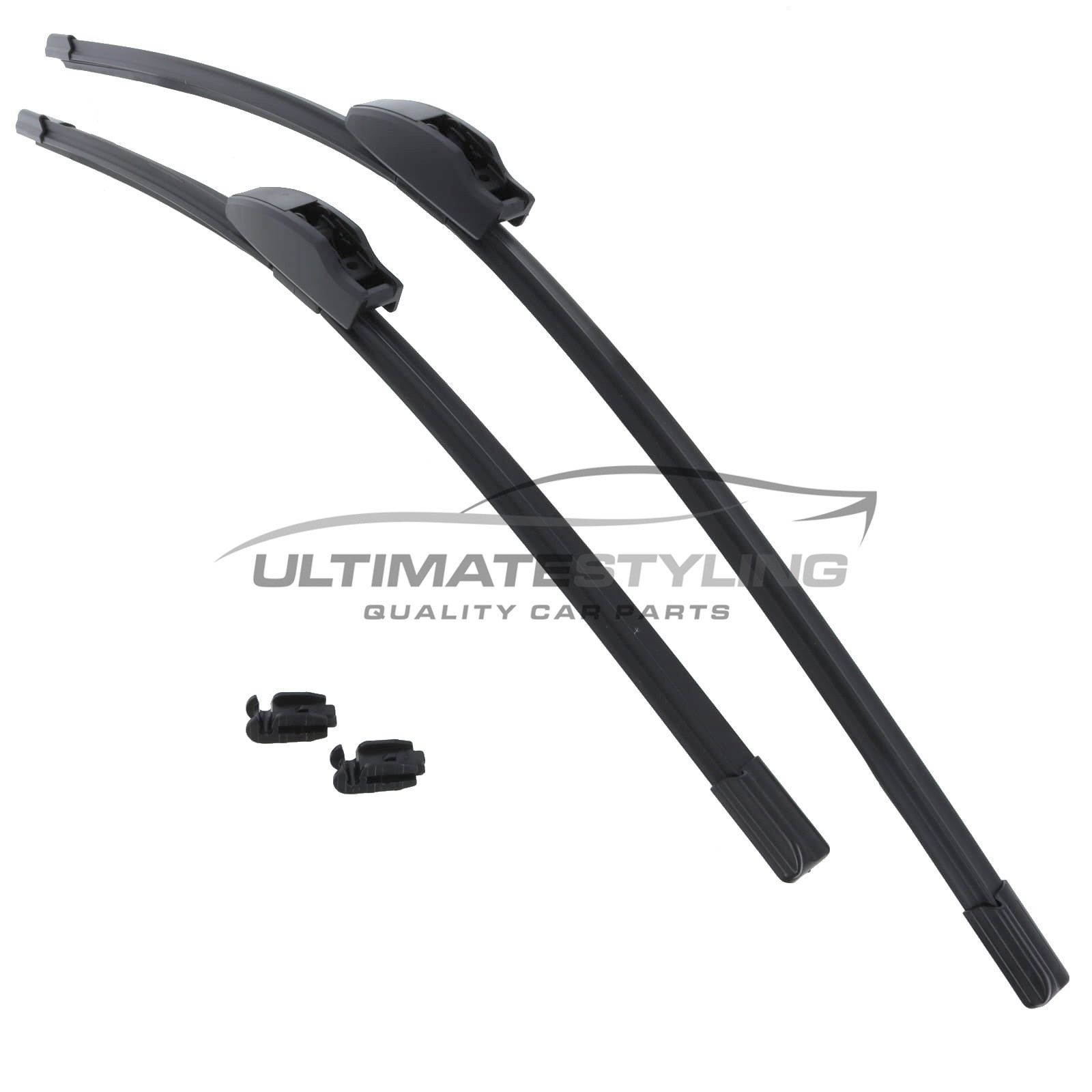 Wiper Blades - Exact Fit Aero Blades (Pair) - 65 & 50 cm - 26 & 20 inch - Multi Fitment
