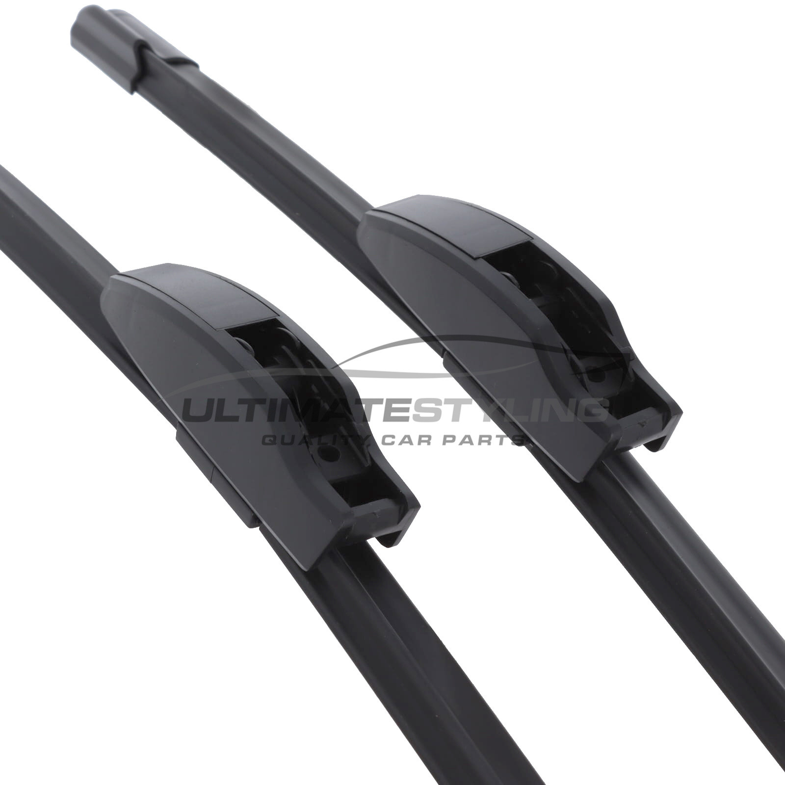Ford Escort, Jeep Wrangler, Land Rover Defender / Land Rover, Peugeot 104, Reliant Rialto / Scimitar, Renault R5, Rover Allegro Wiper Blades - Exact Fit Aero Blades (Pair) - 35 & 35 cm - 14 & 14 inch