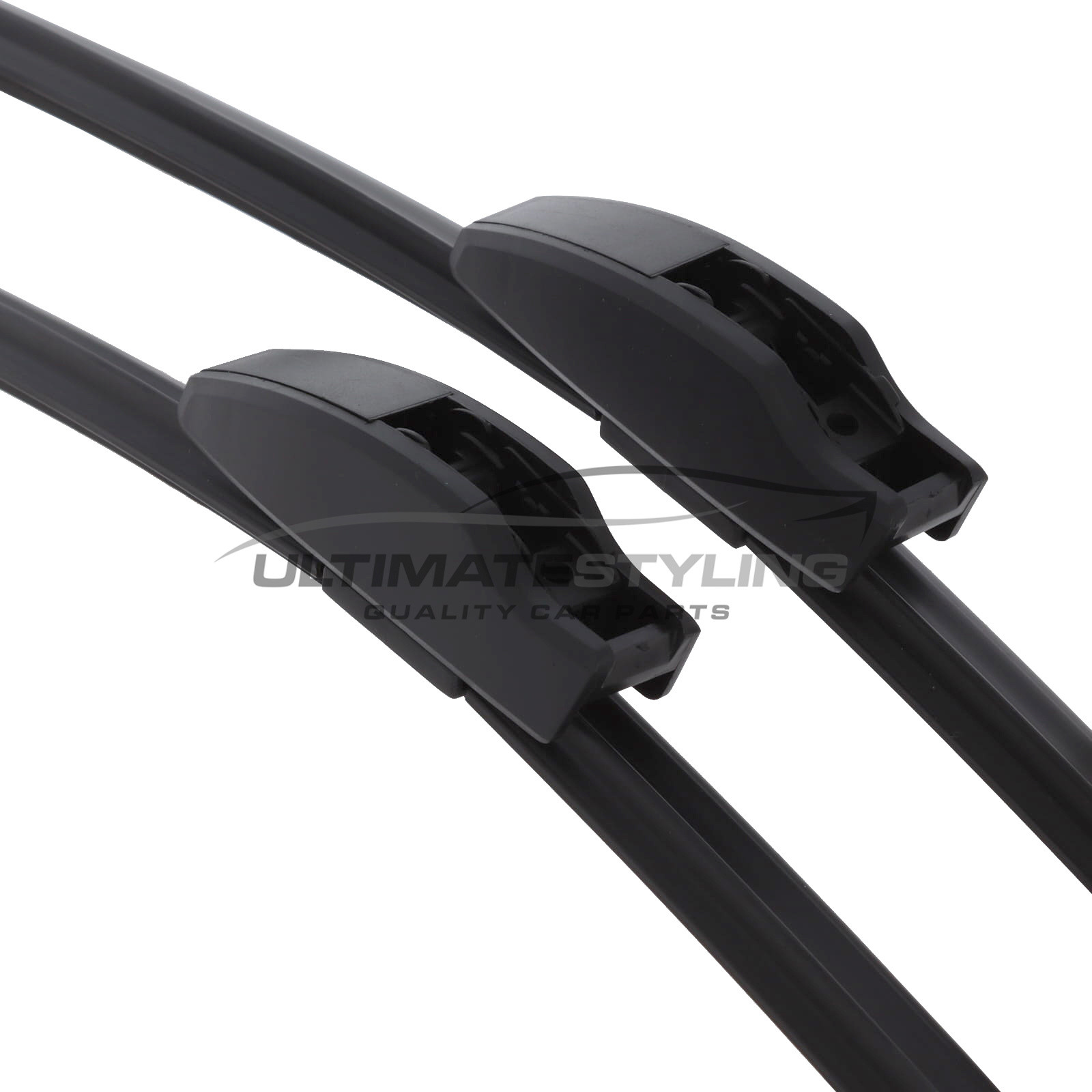 Wiper Blades - Exact Fit Aero Blades (Pair) - 48 & 48 cm - 19 & 19 inch - Multi Fitment