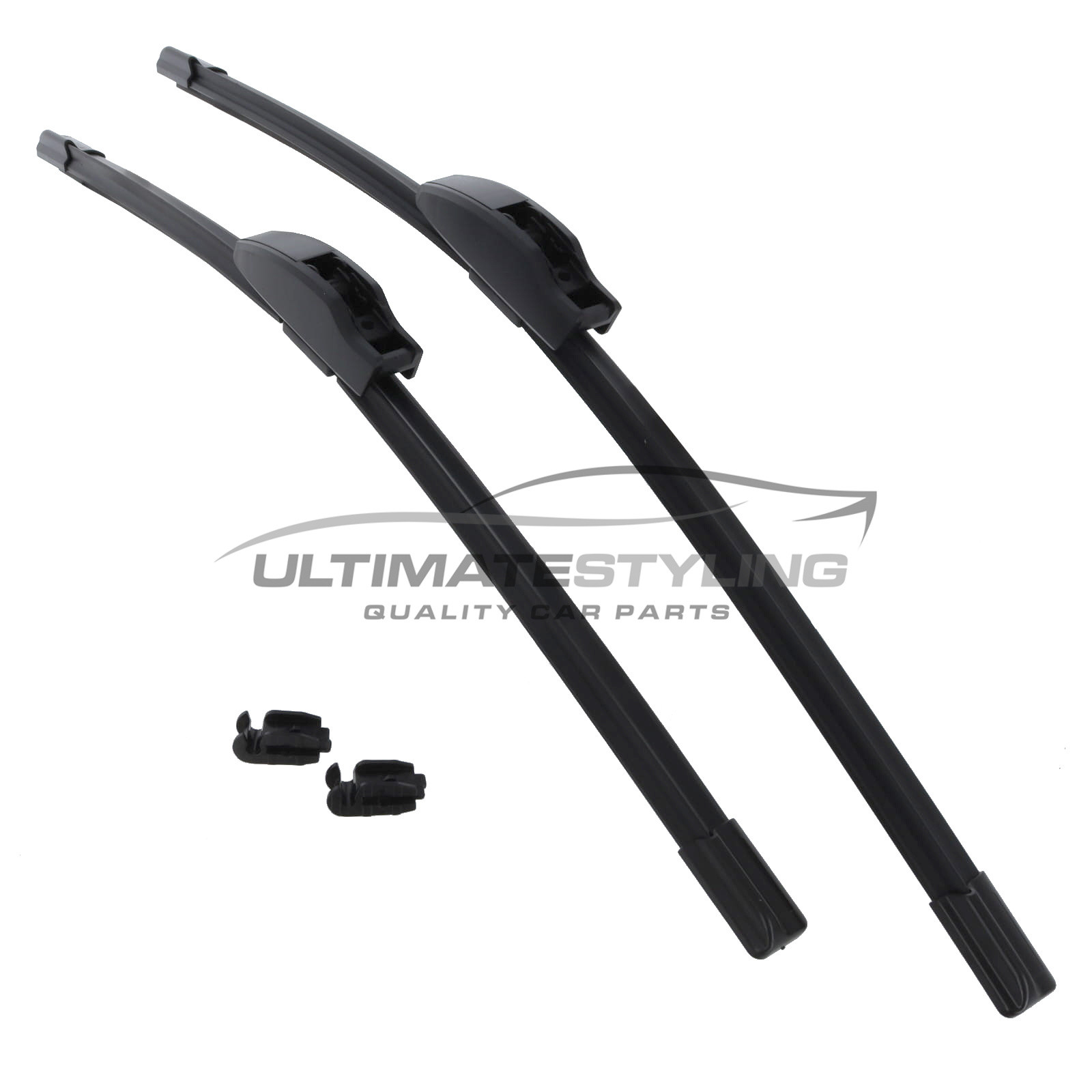 Drivers Side & Passenger Side (Front) Wiper Blades for Vauxhall Agila