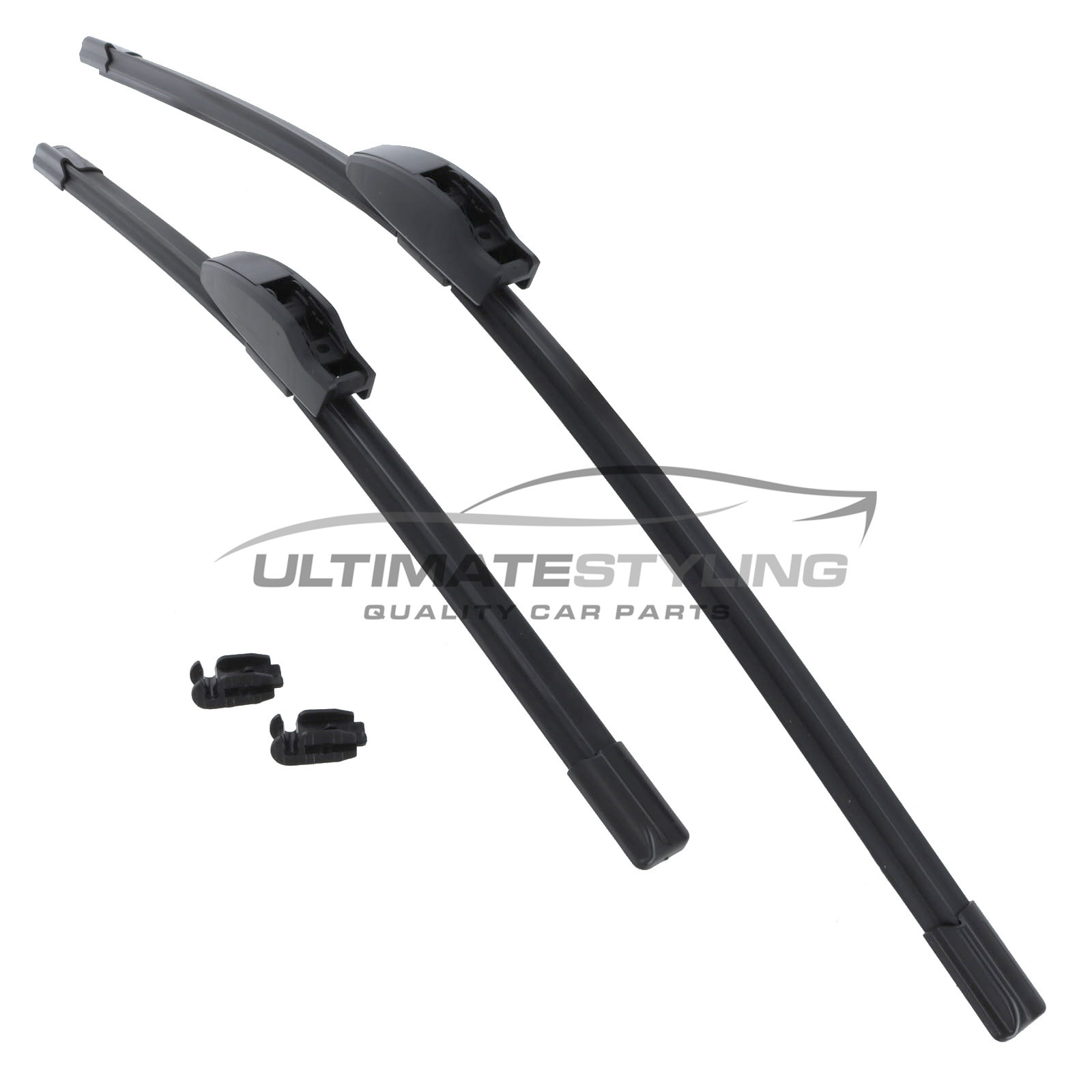Drivers Side & Passenger Side (Front) Wiper Blades for Fiat Panda