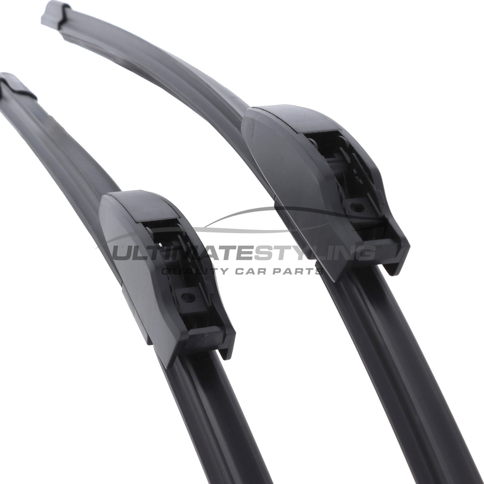 Wiper Blades - Exact Fit Aero Blades (Pair) - 60 & 45 cm - 24 & 18 inch - Multi Fitment